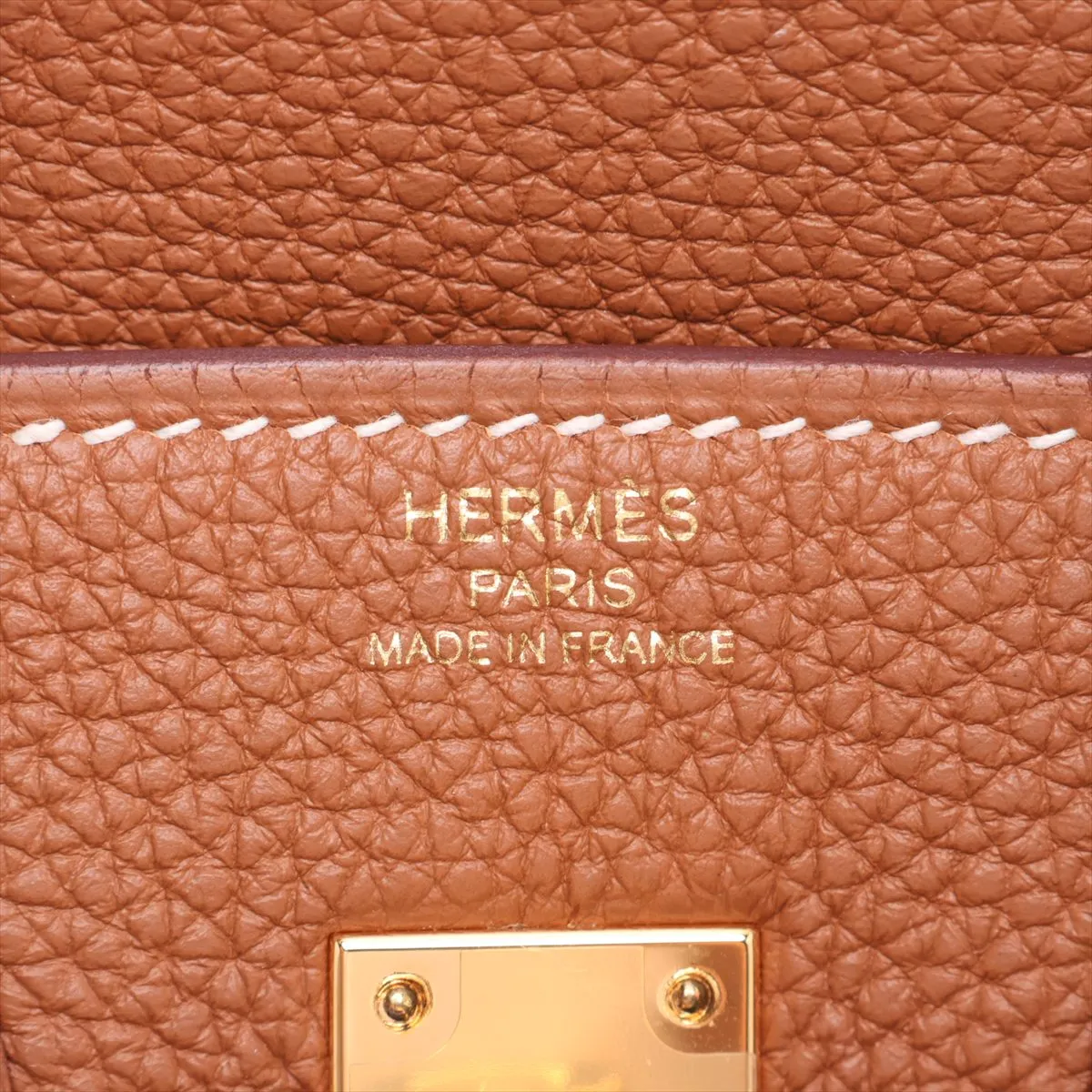 [Individually packaged] Hermes Birkin 25 Letournée Togo Gold Hardware B: 2023 — view 10