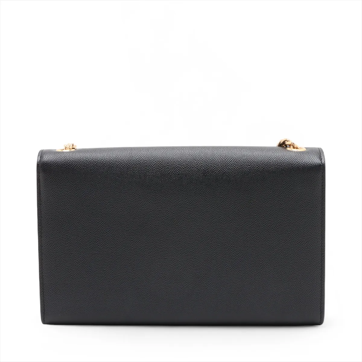 Leather Chain Shoulder Bag Black 446754 — view 2