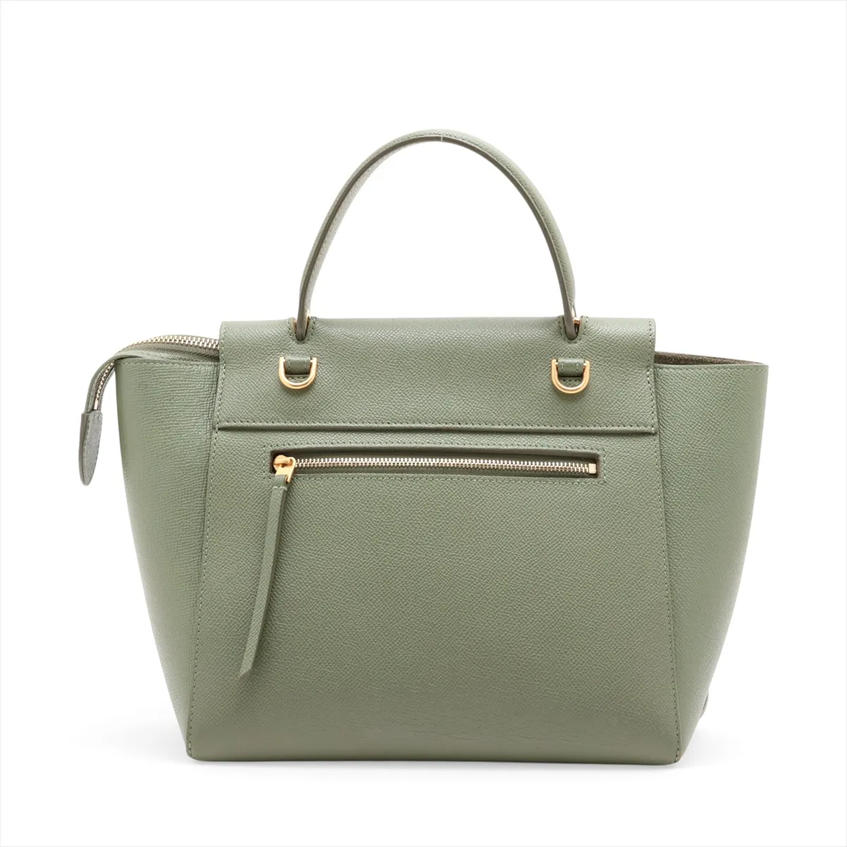 Belt Bag Micro Leather 2-Way Handbag Green — view 2
