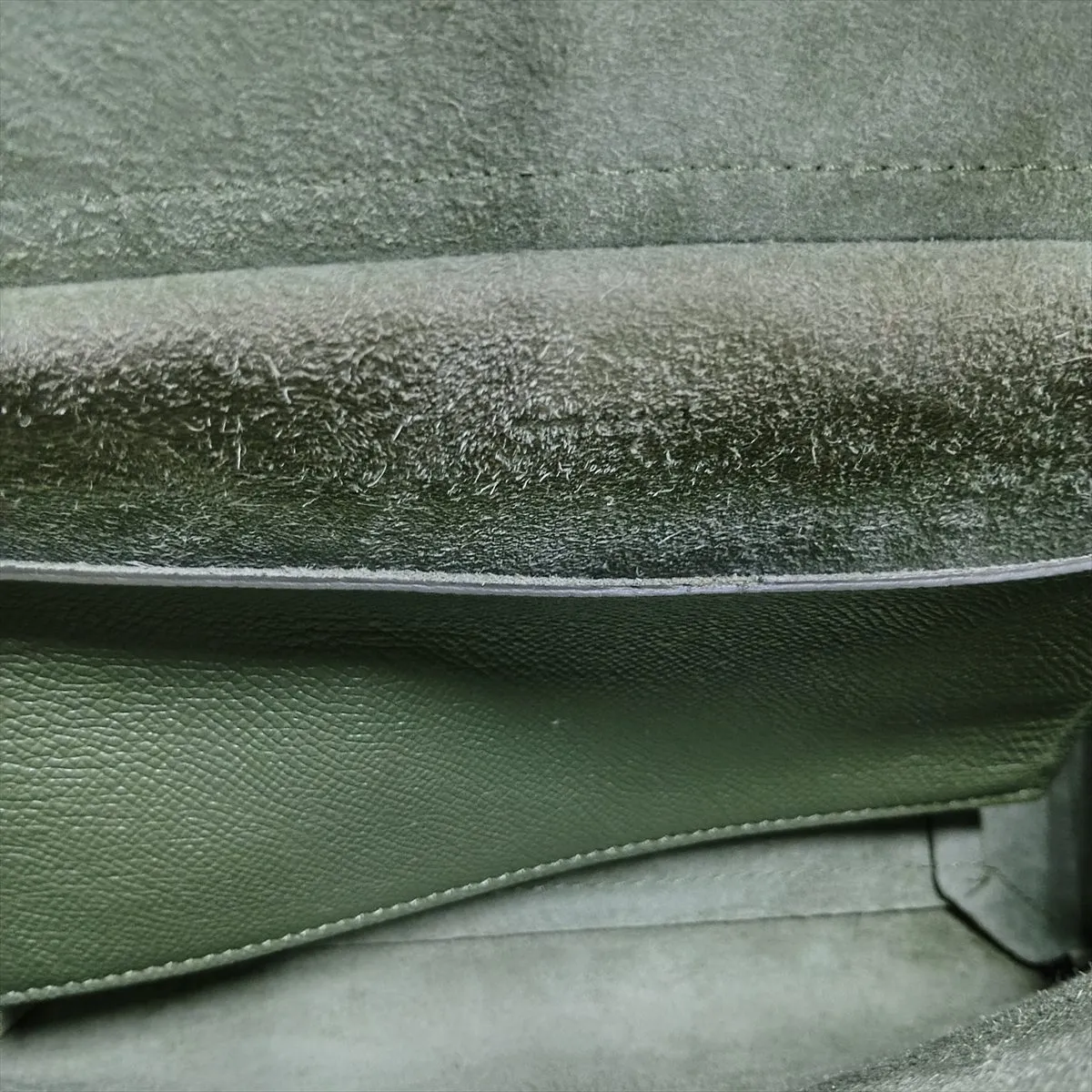 Belt Bag Micro Leather 2-Way Handbag Green — view 12