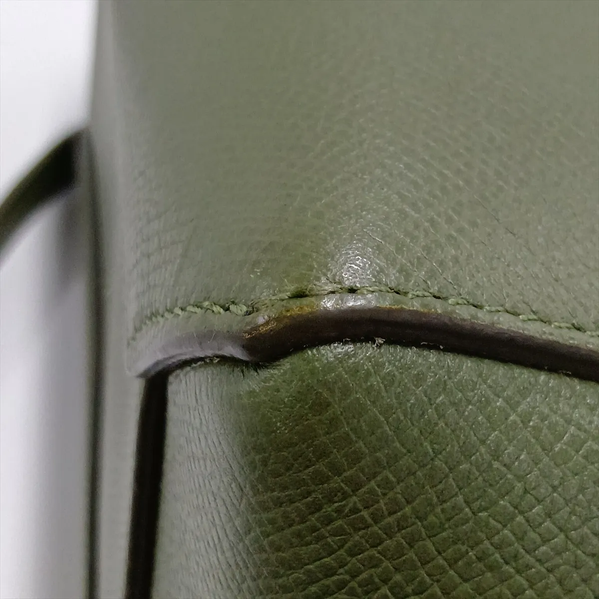 Belt Bag Micro Leather 2-Way Handbag Green — view 15