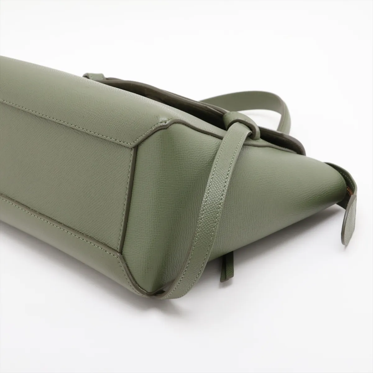 Belt Bag Micro Leather 2-Way Handbag Green — view 3
