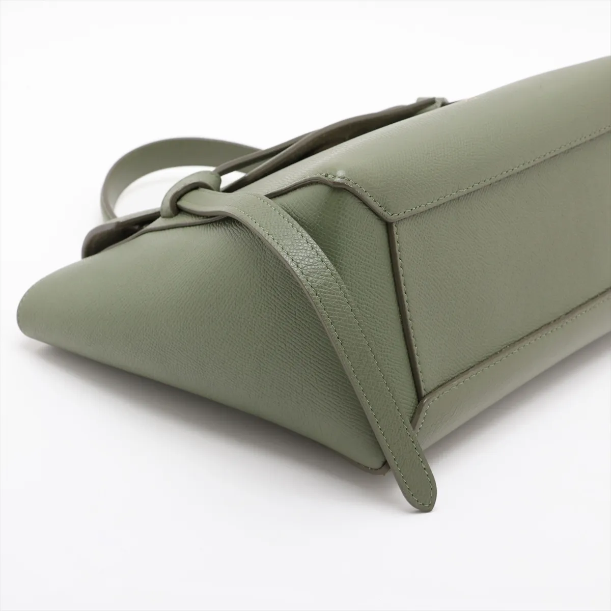 Belt Bag Micro Leather 2-Way Handbag Green — view 4