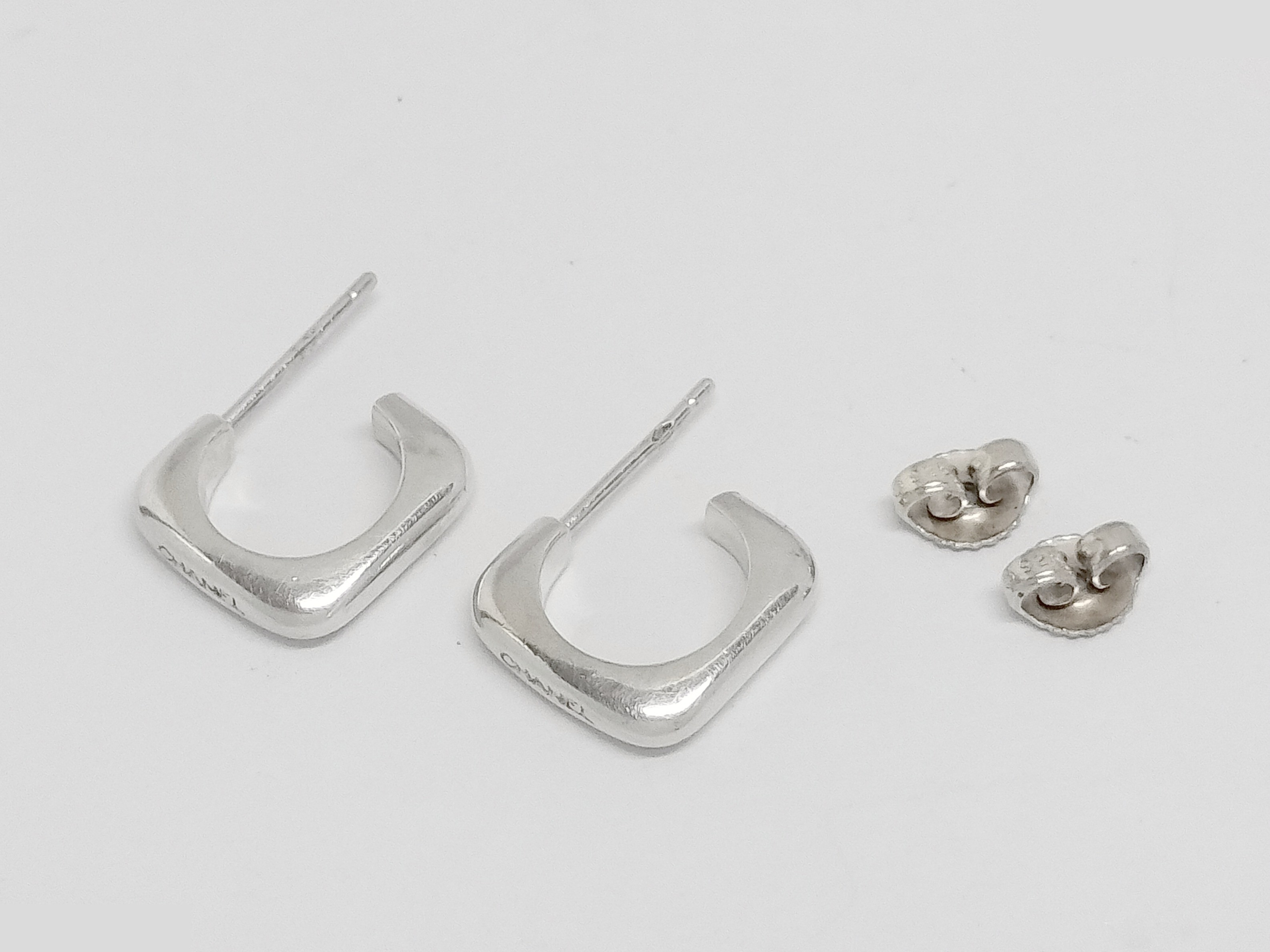 Logo 925 Silver Earrings 4.2g