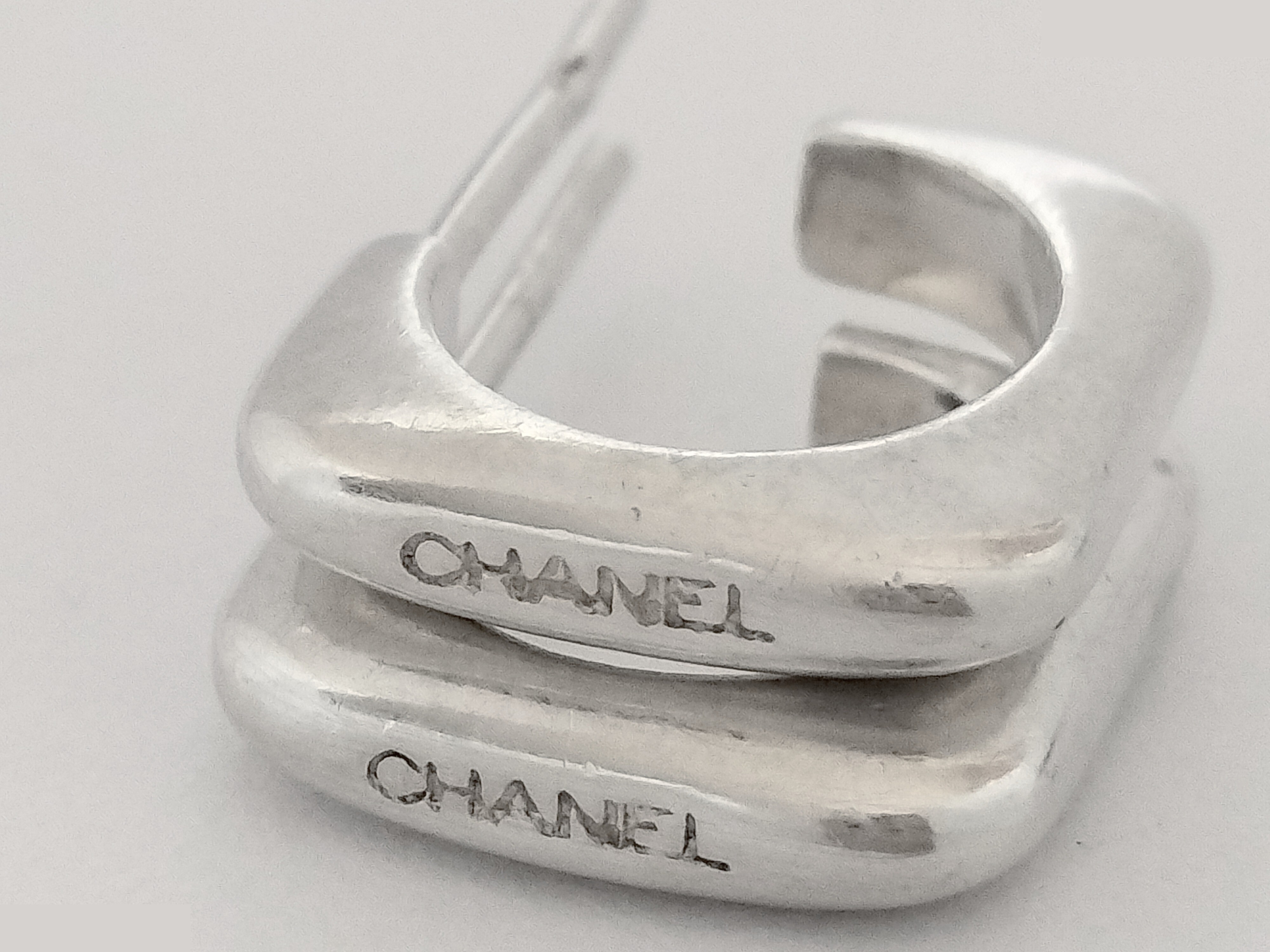 Logo 925 Silver Earrings 4.2g — view 3