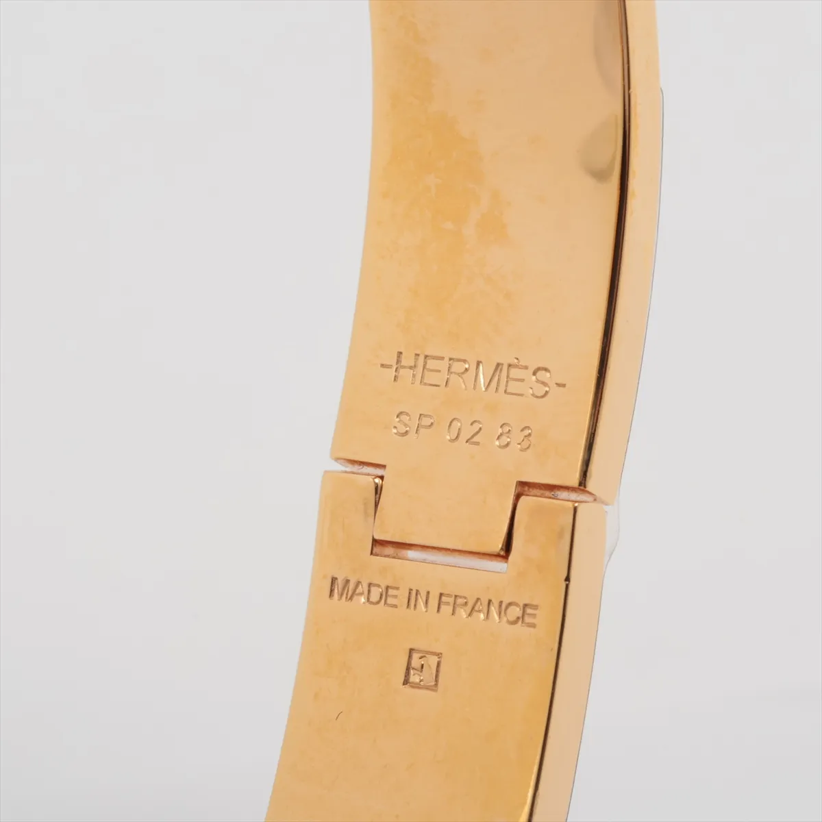 Click H Fan Bangle, GP Gold x Pink. Shows — view 6
