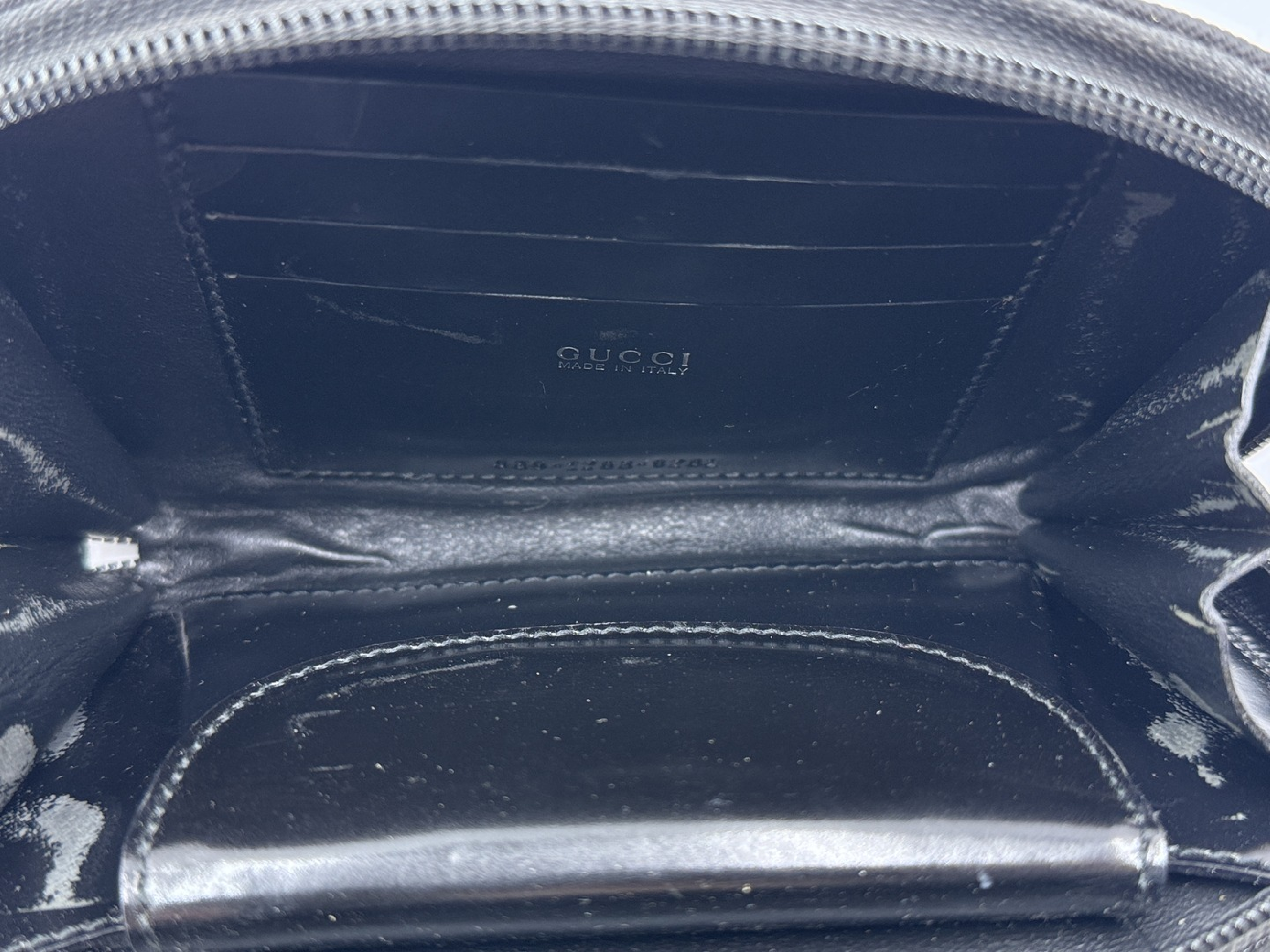 Bamboo Black Handbag with Silver Hardware 059.1705 — view 9