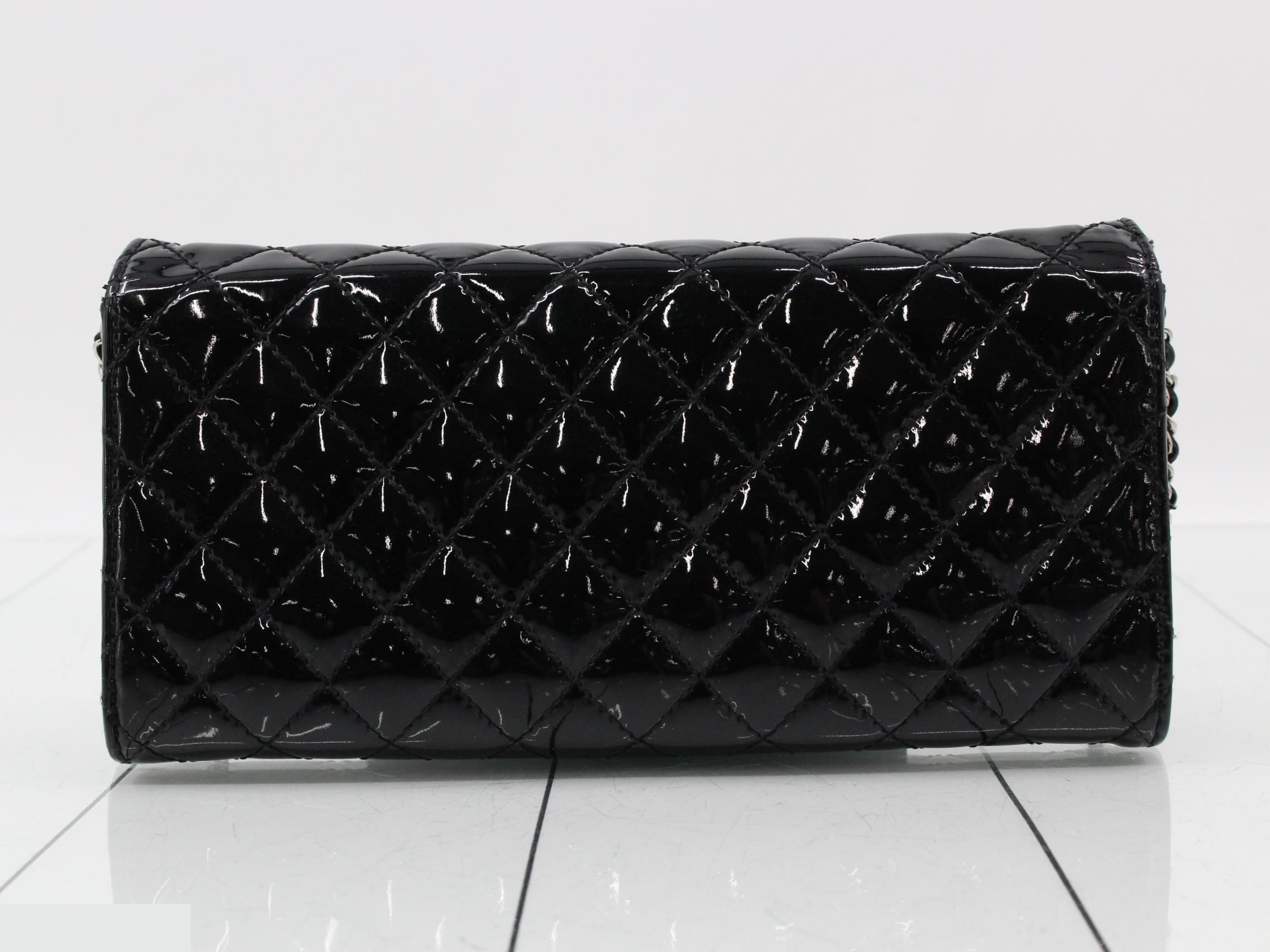 Matelassé (bag) and wallet, patent leather. — view 2