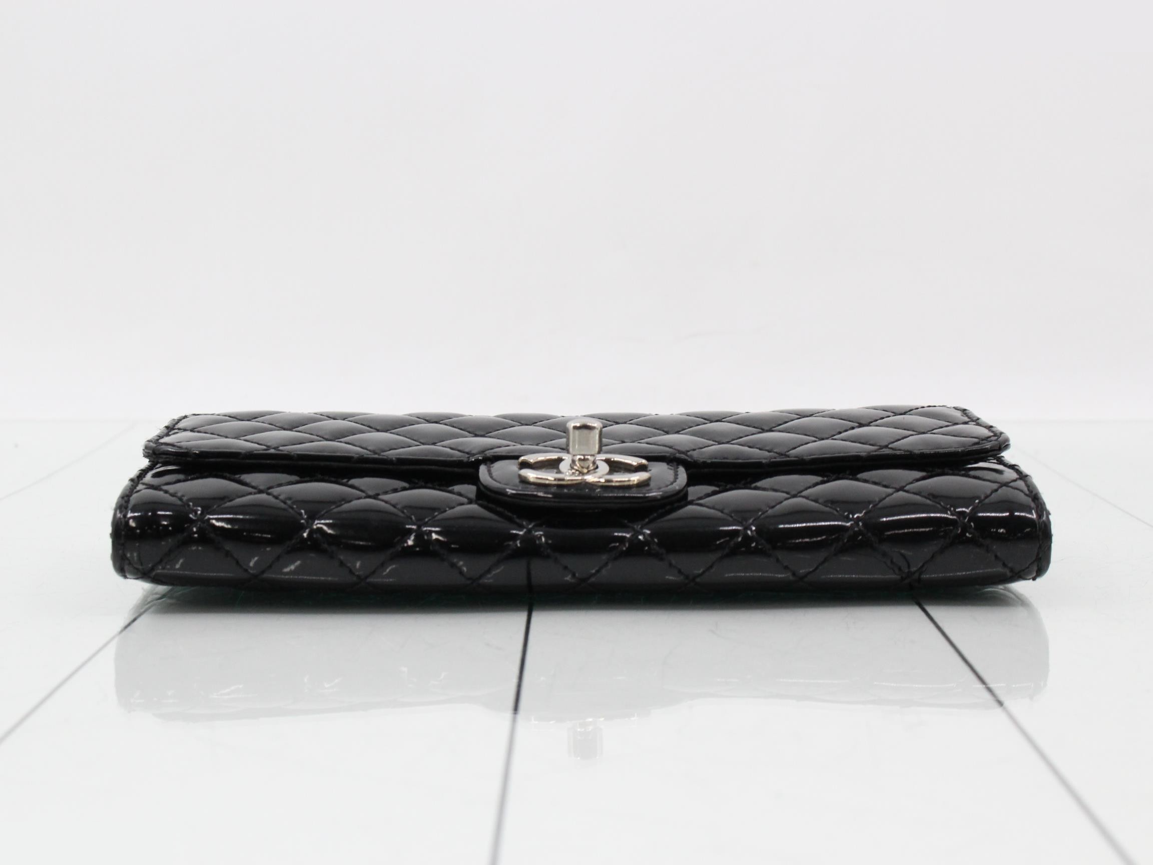 Matelassé (bag) and wallet, patent leather. — view 3