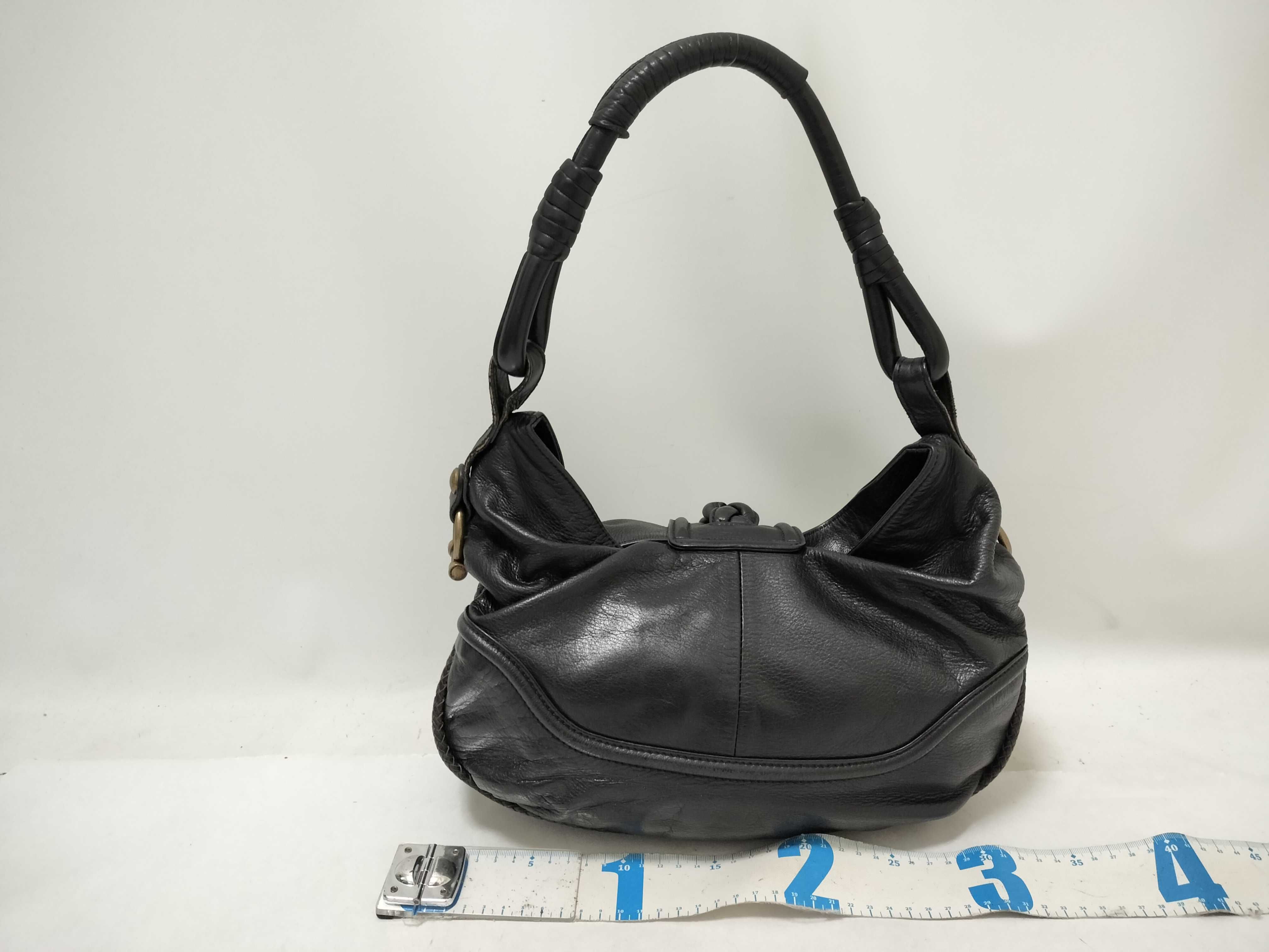 Blue Label Burberry Handbag Leather Black Shoulder Bag — view 2