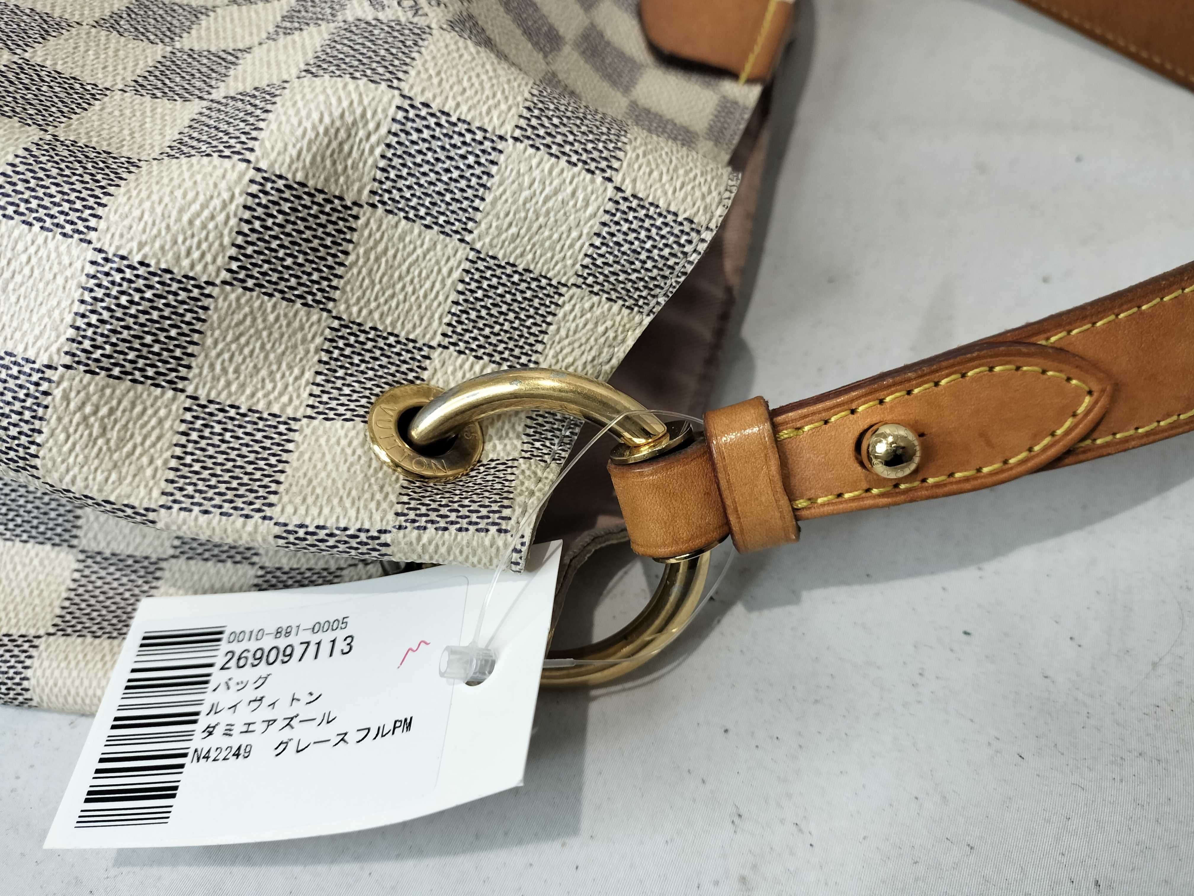 Damier Azur N42249 Graceful PM Handbag — view 6