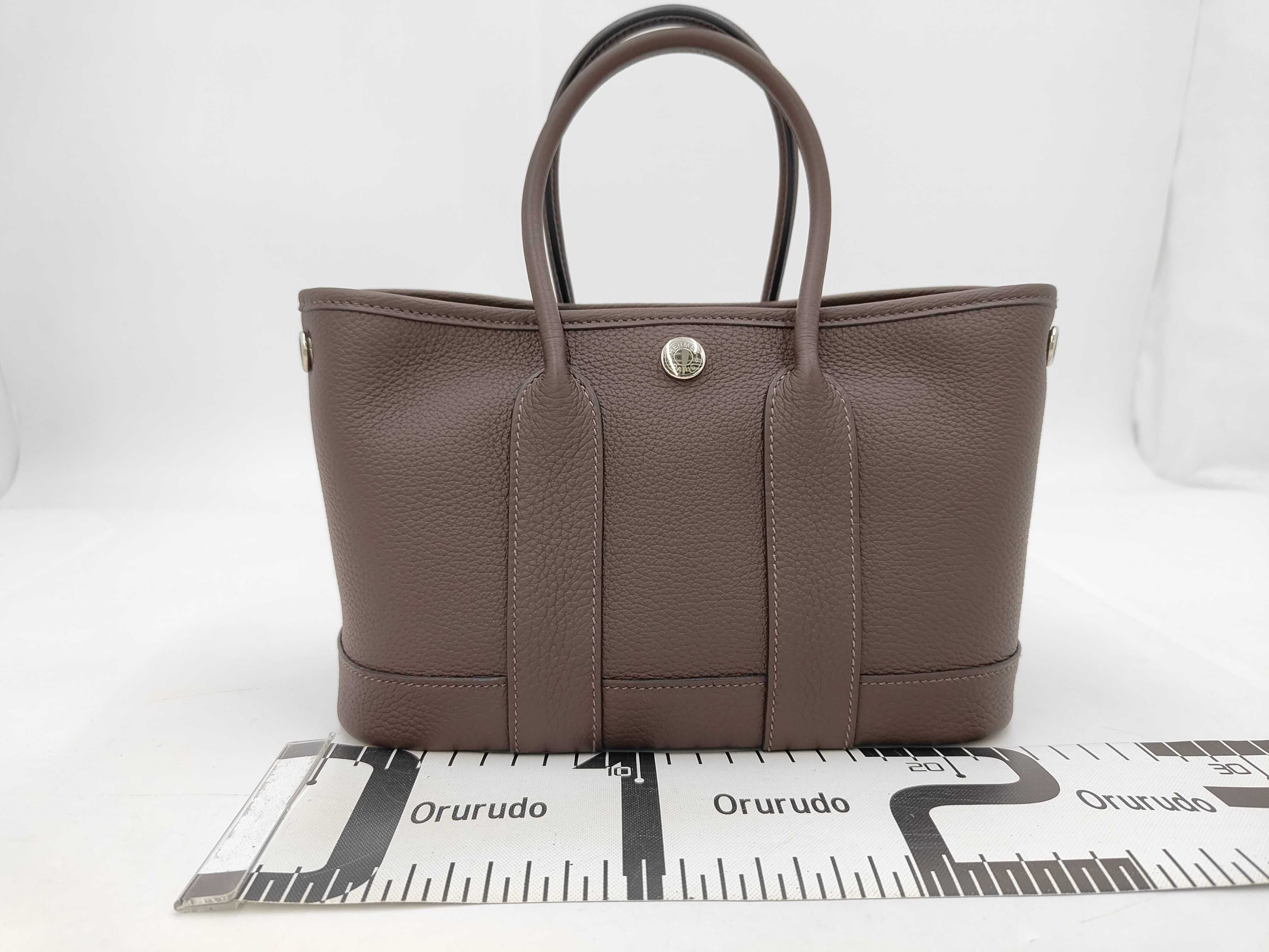 Neo Garden 23 Negonda Chocolate Silver Hardware G Stamp Handbag — view 2