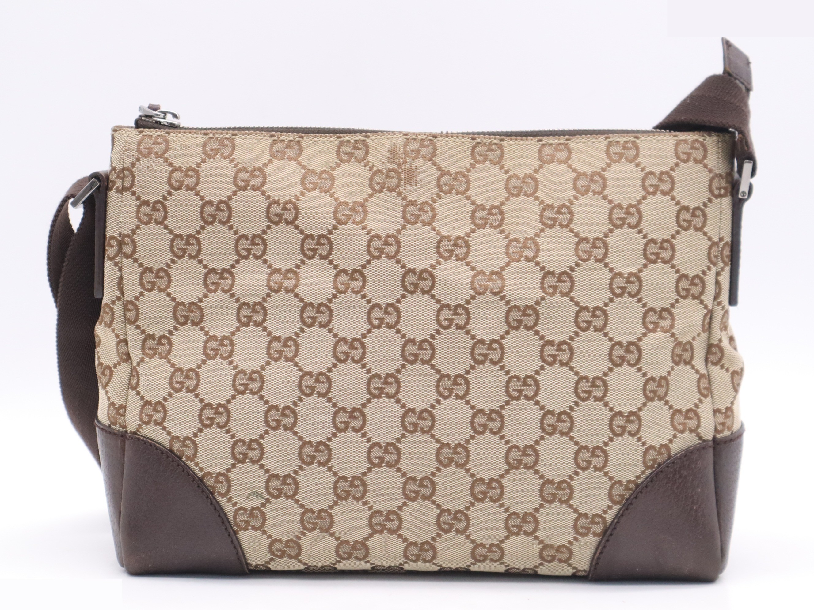 GG Canvas GG Pattern Shoulder Bag Beige Brown — view 2