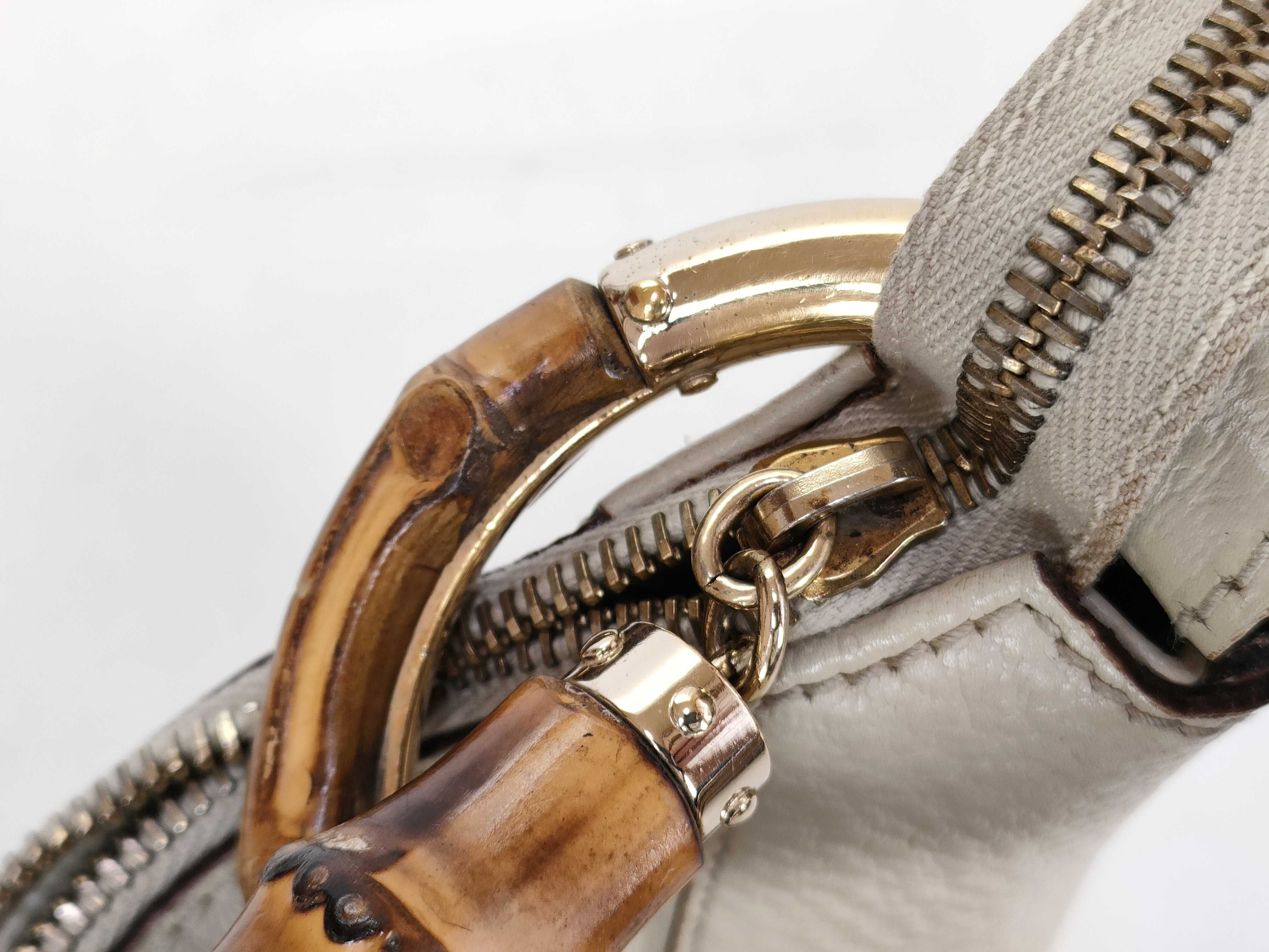Bamboo Leather Handbag Shoulder Bag — view 15