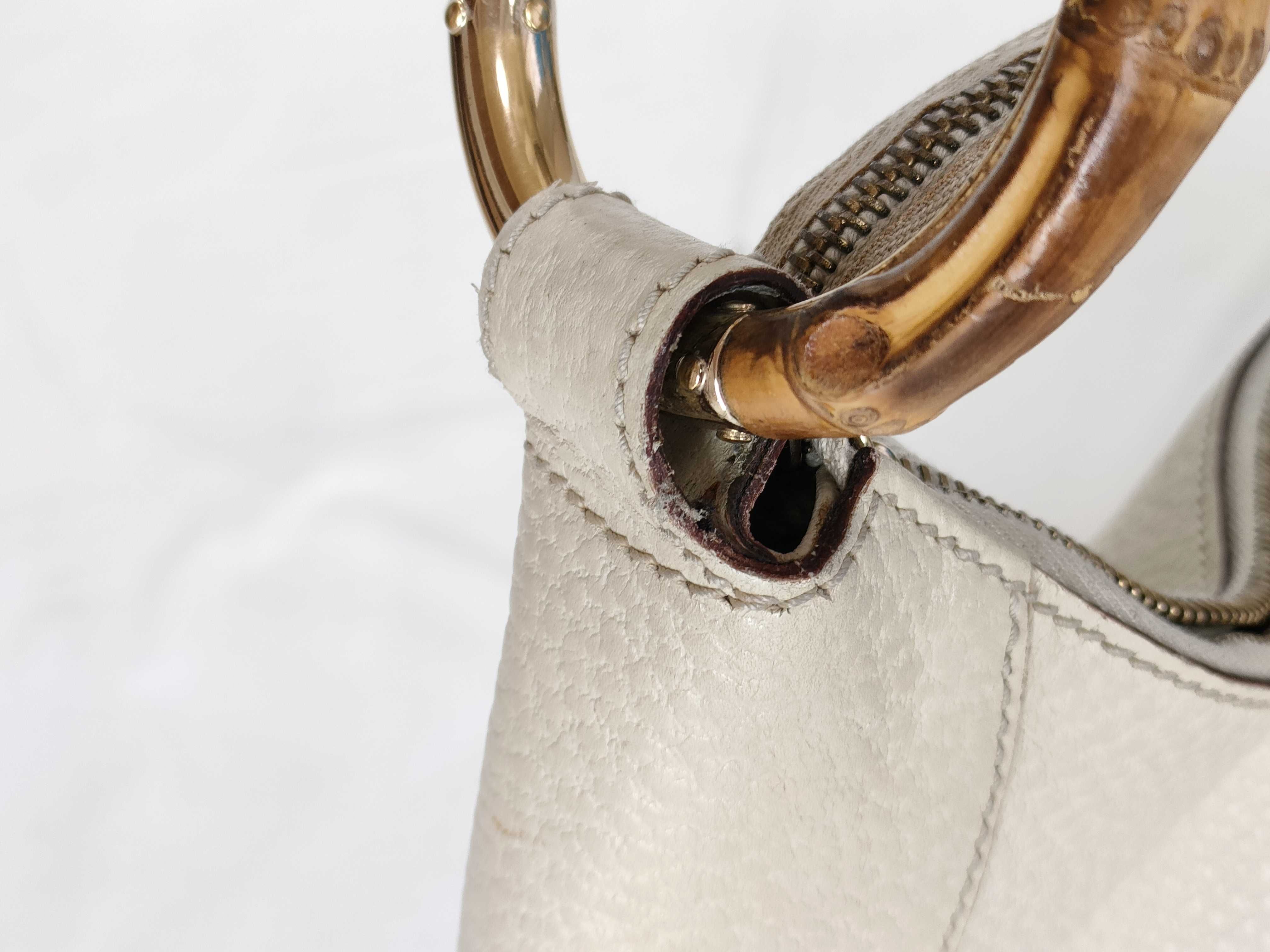 Bamboo Leather Handbag Shoulder Bag — view 5
