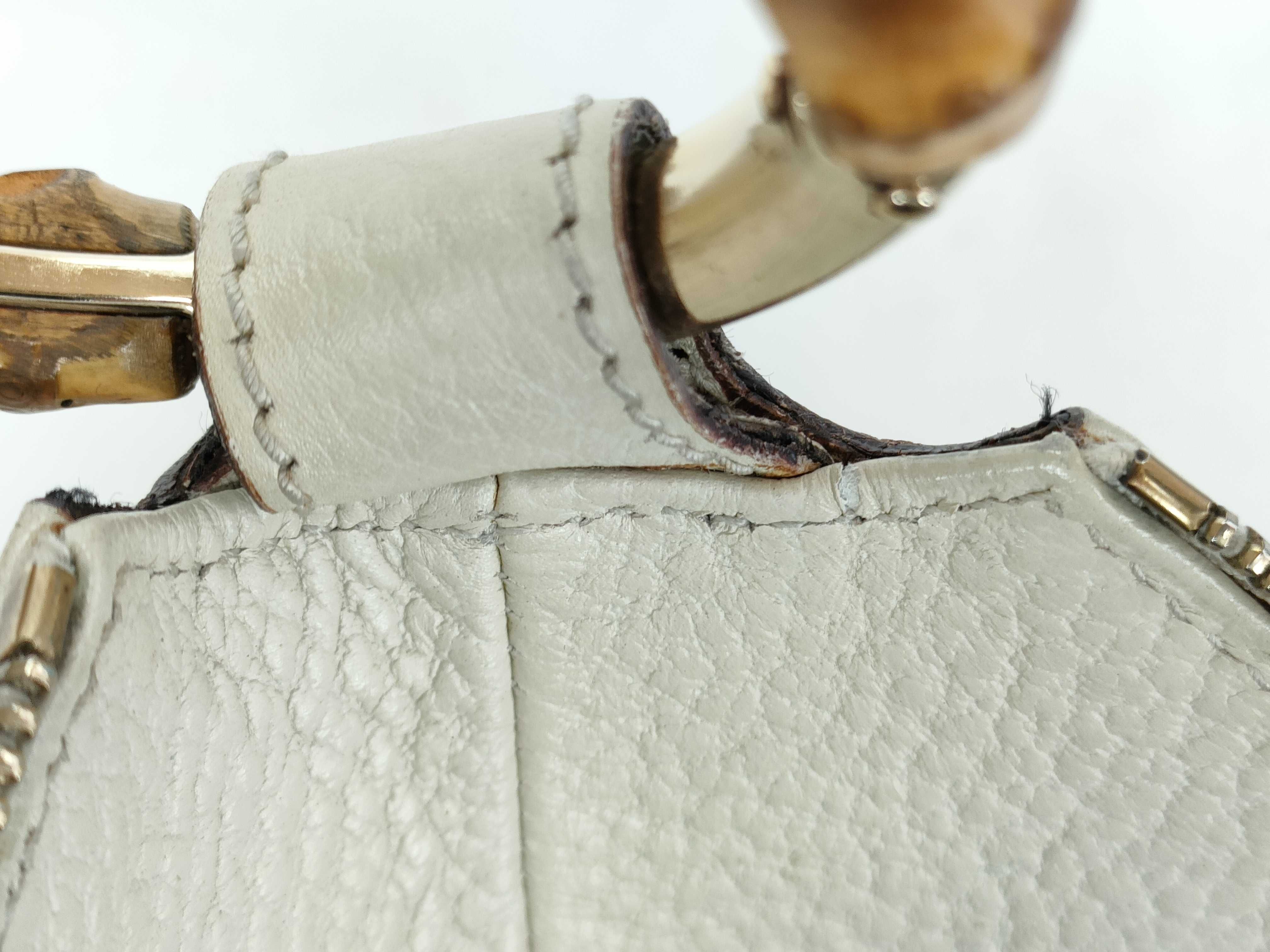 Bamboo Leather Handbag Shoulder Bag — view 9