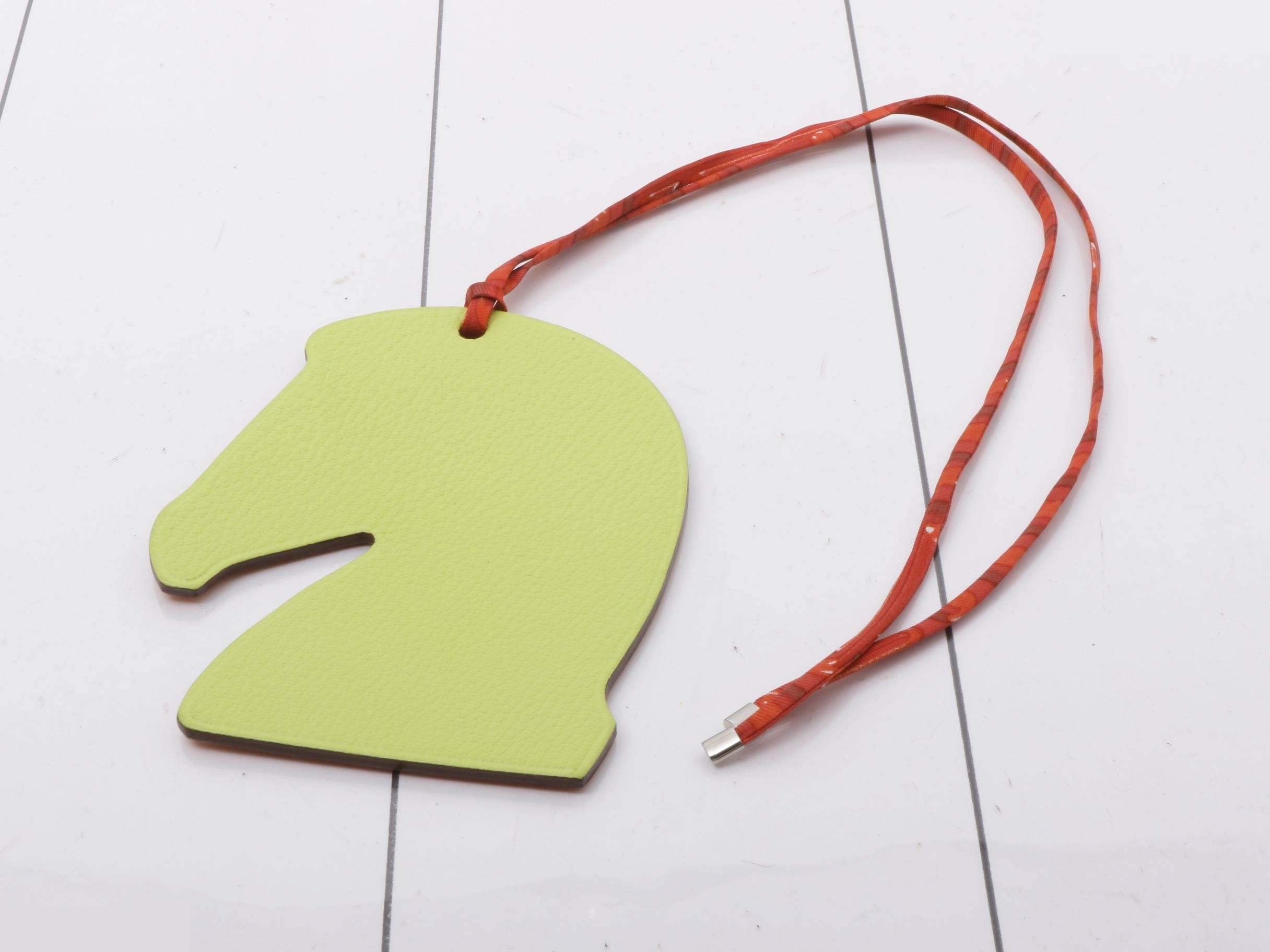 Samarkand Leather Ornament - Yellow/Orange