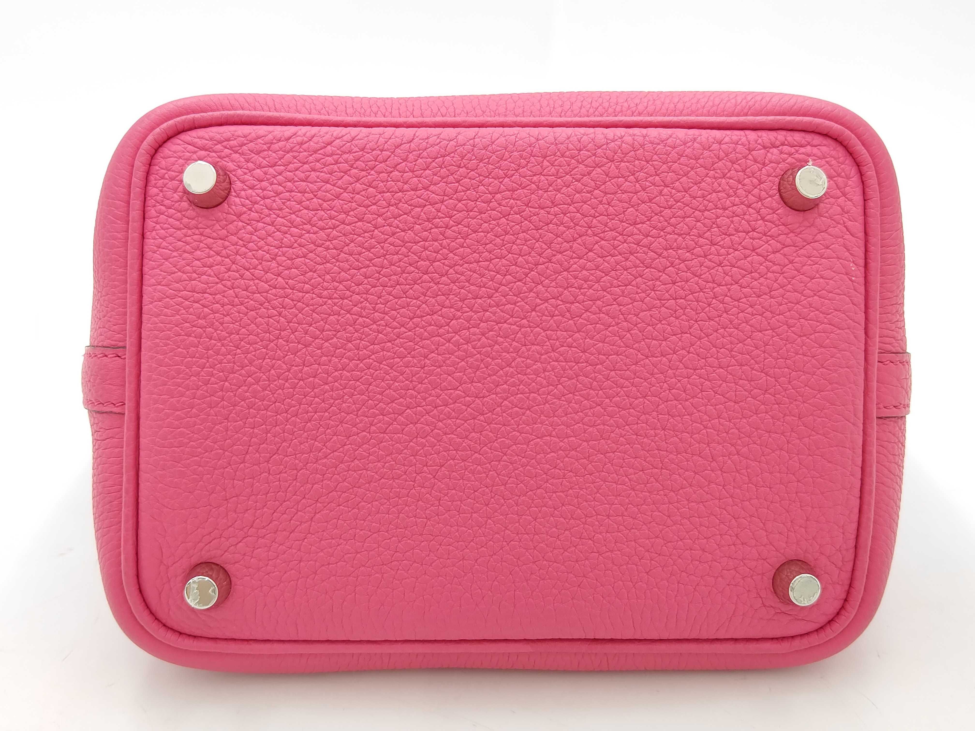 Picotin Lock PM Pink Z Stamp Handbag — view 3