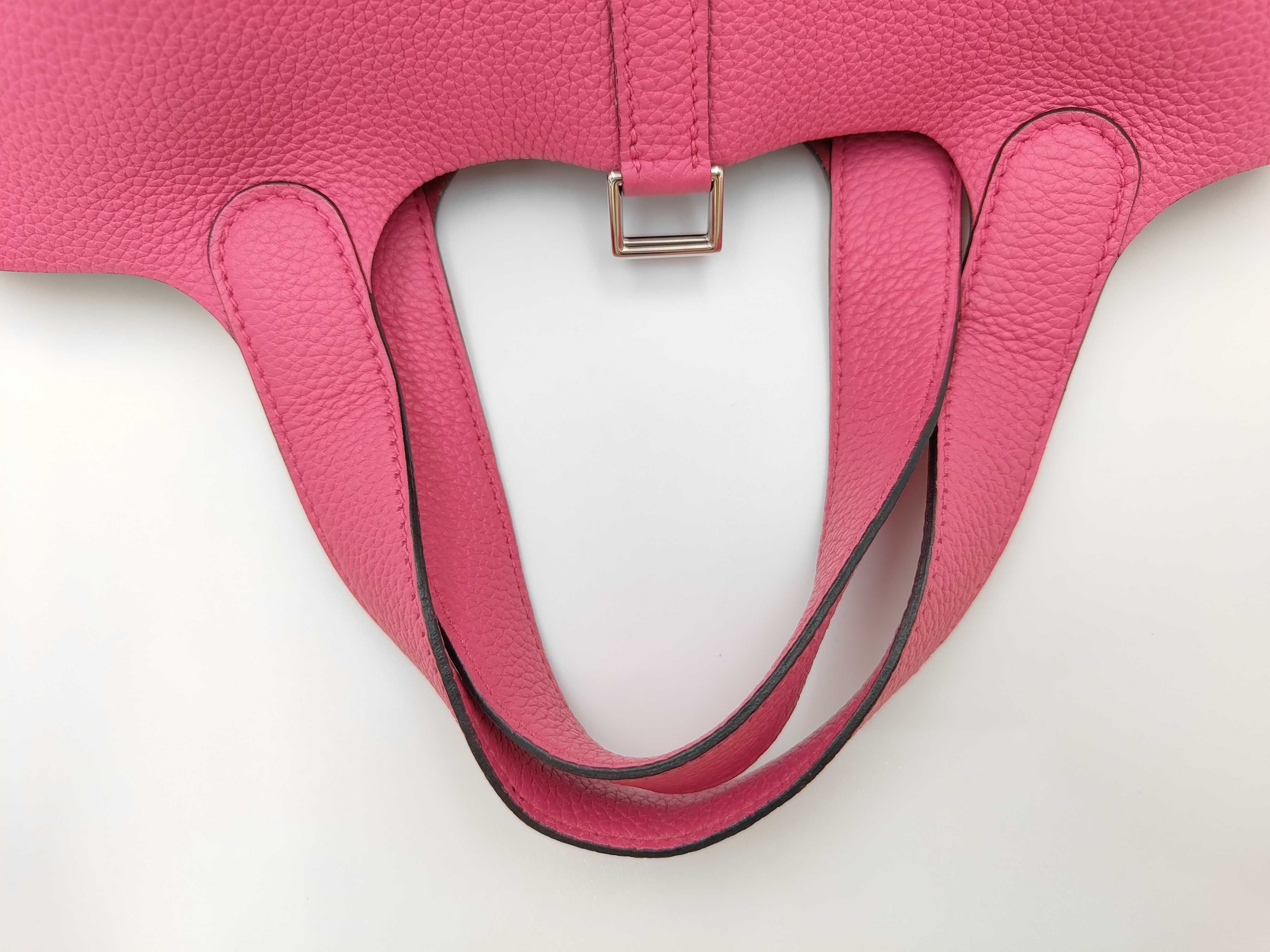 Picotin Lock PM Pink Z Stamp Handbag — view 5