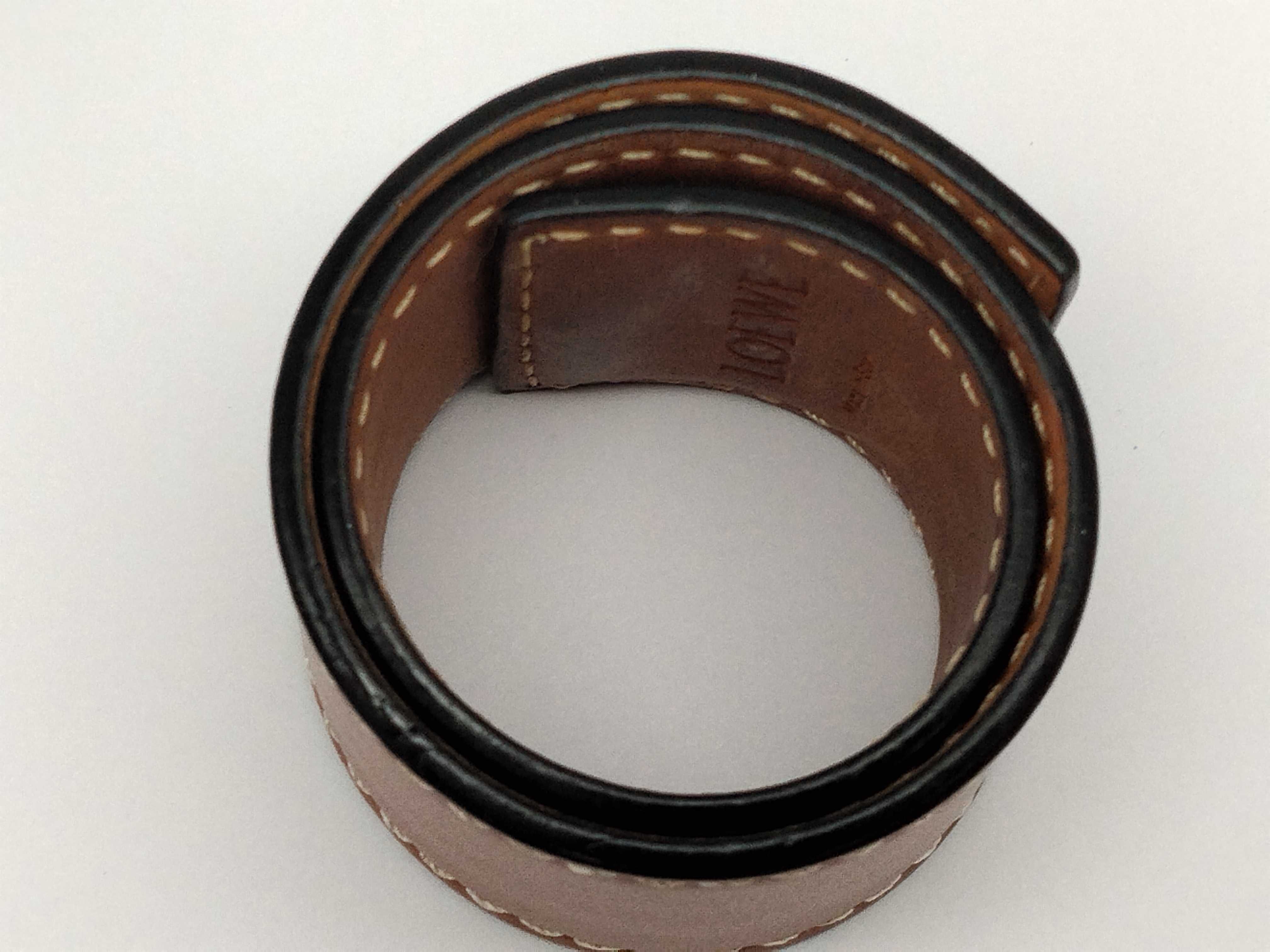 Slap Bracelet Small Anagram Leather Brown Bracelet Bangle Bracelet & Bangle — view 6
