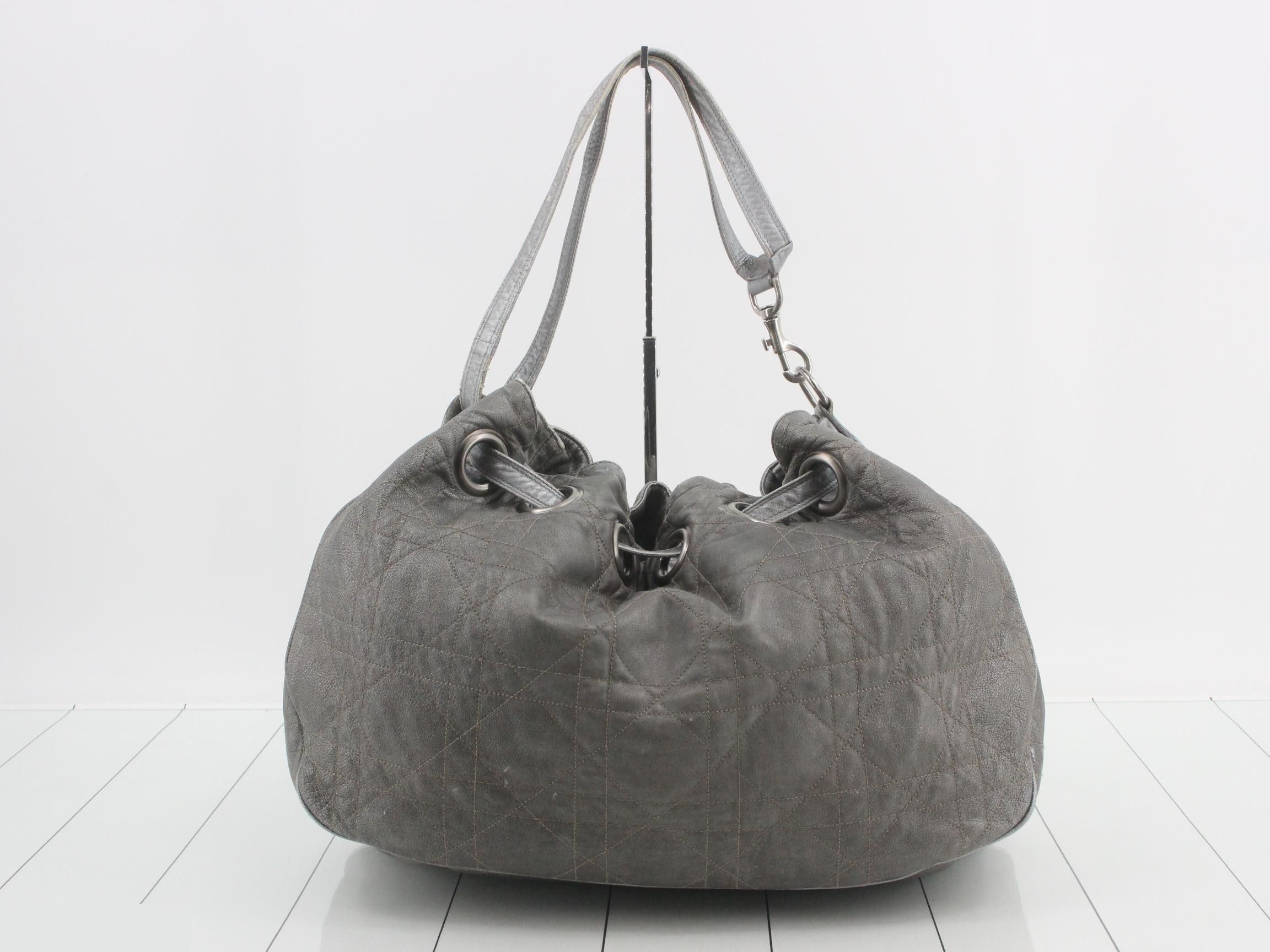 Cannage Leather Shoulder Bag — view 2