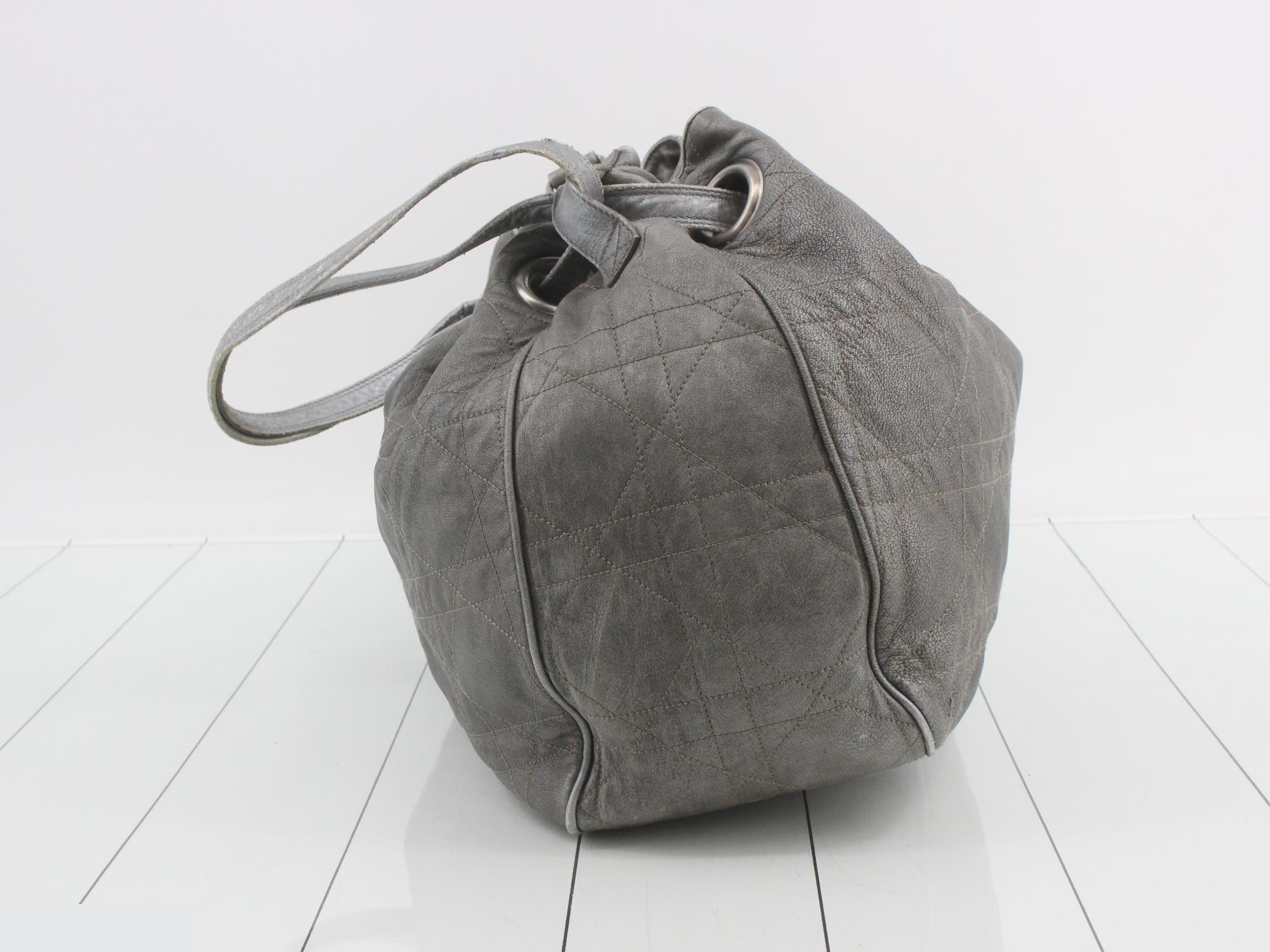 Cannage Leather Shoulder Bag — view 3