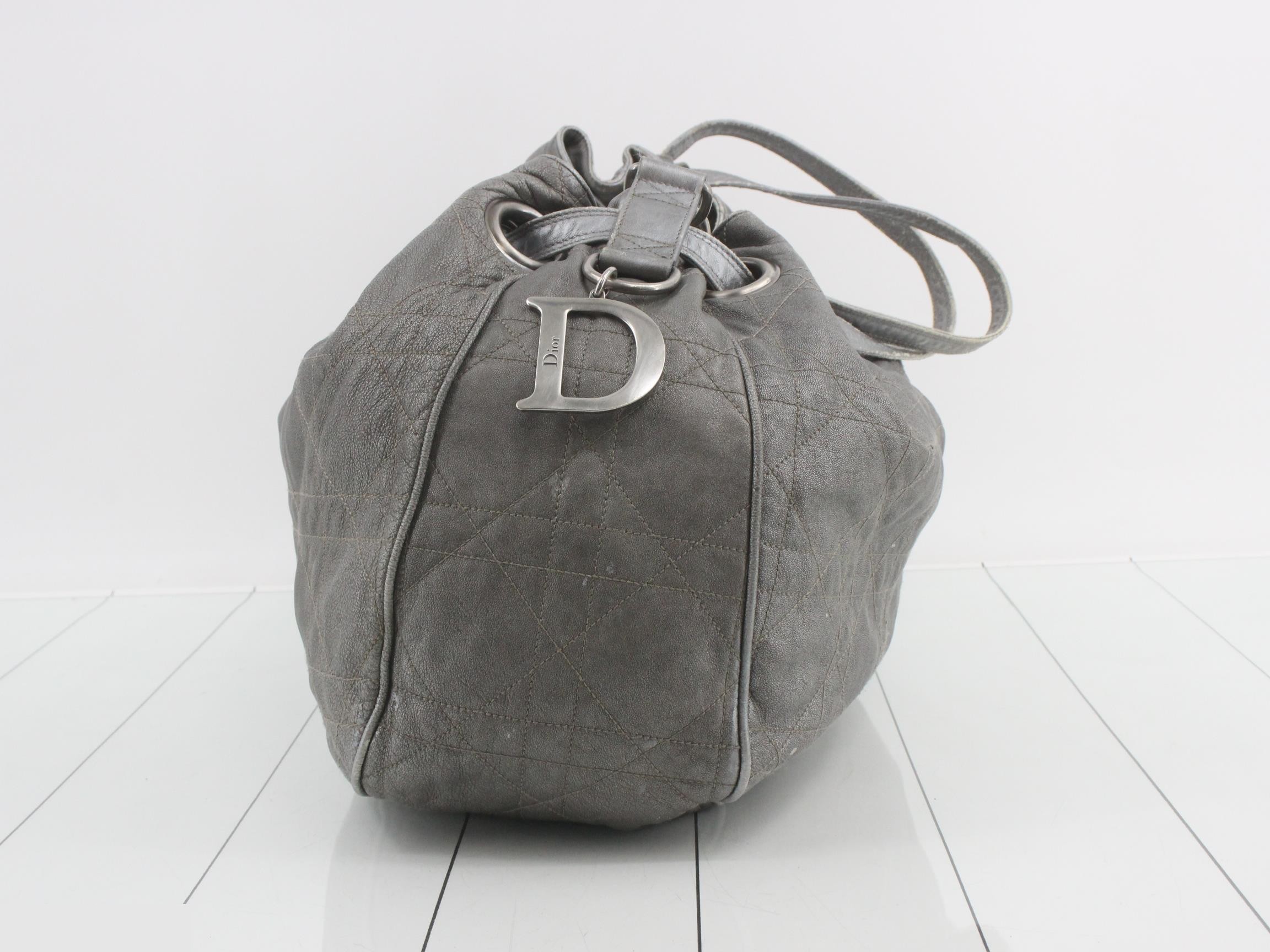 Cannage Leather Shoulder Bag — view 4