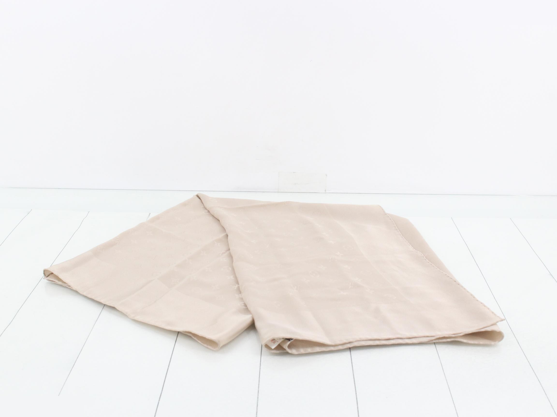 Monogram Shawl, Beige — view 2