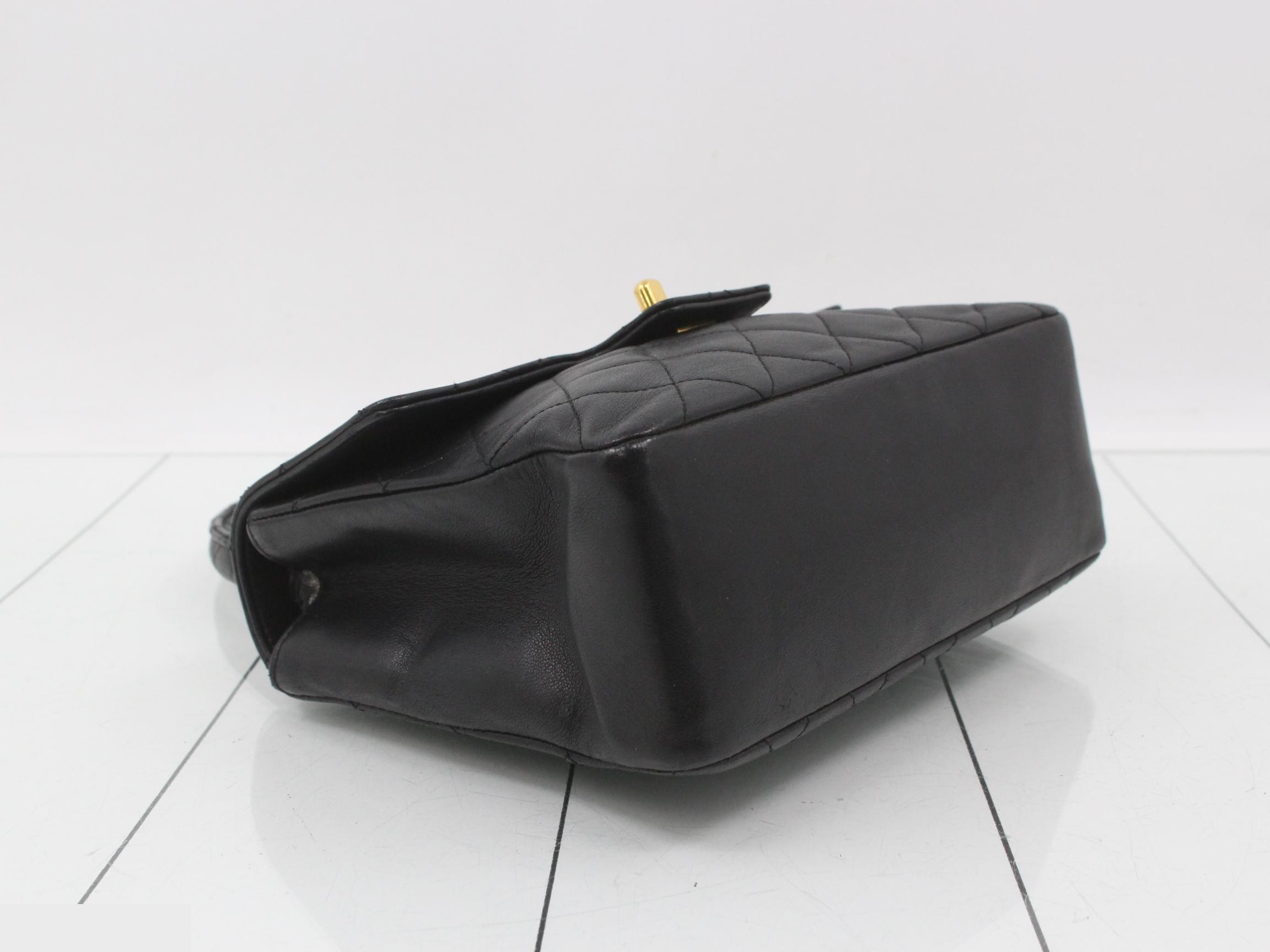 Top-handle leather handbag with Coco Mark — view 5