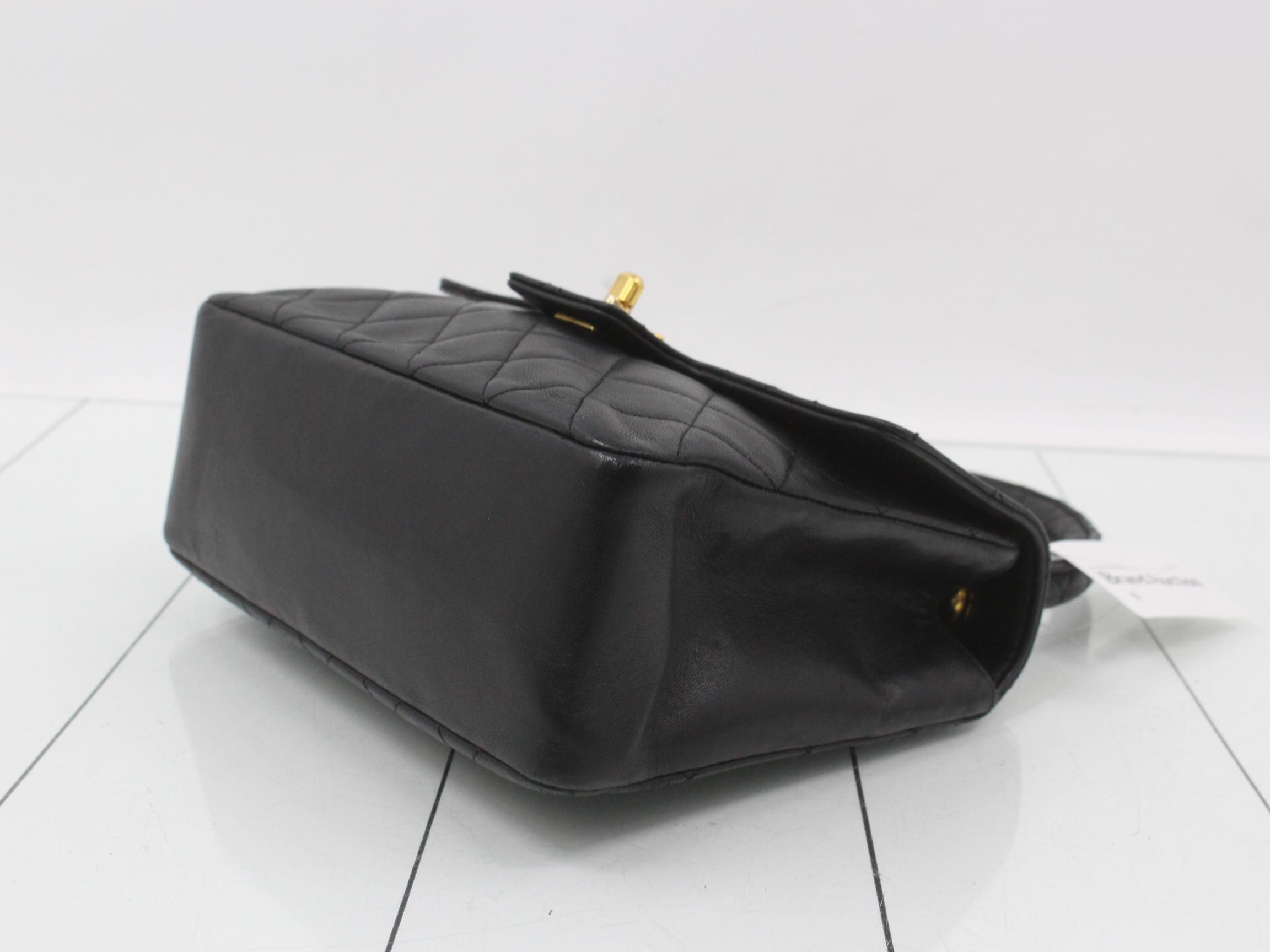 Top-handle leather handbag with Coco Mark — view 6
