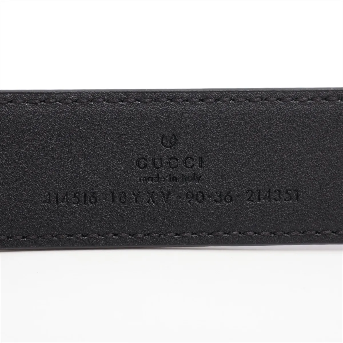414516 GG Marmont Belt 90 Leather Black — view 5
