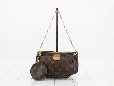 Multi Pochette Accessoires Khaki 2-Way Shoulder Bag