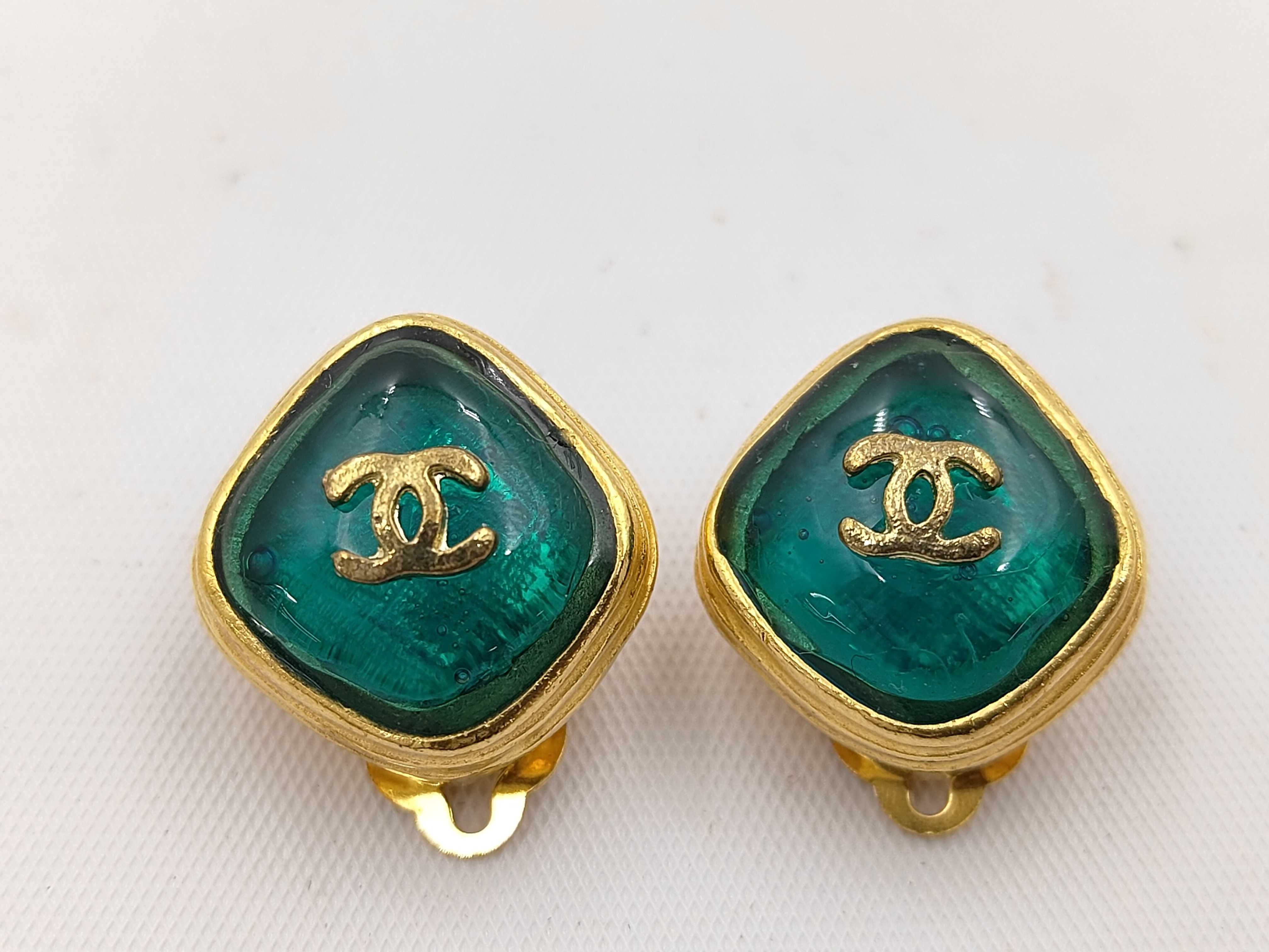 Coco Mark Gripoix Earrings (with markings)