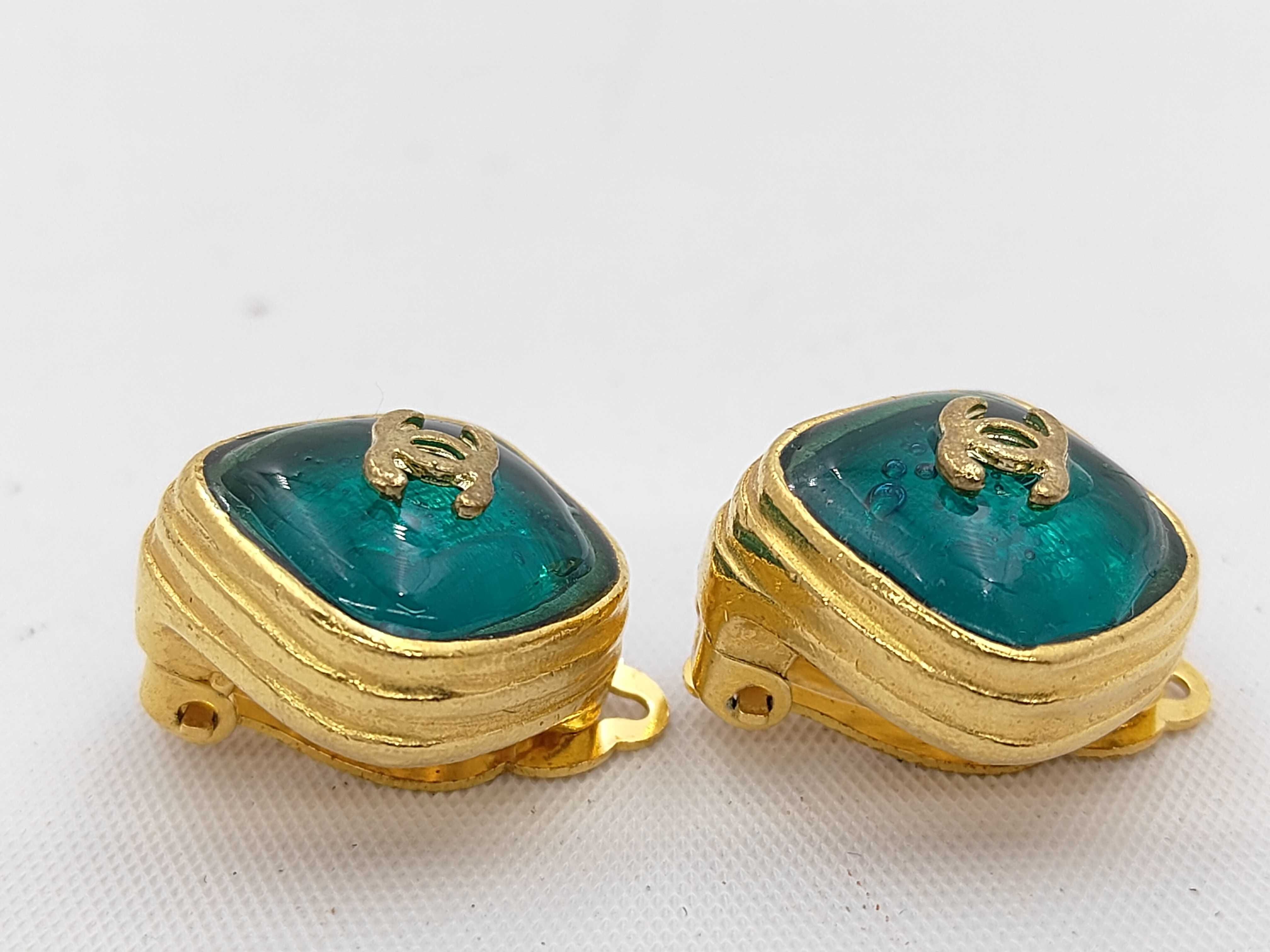 Coco Mark Gripoix Earrings (with markings) — view 3