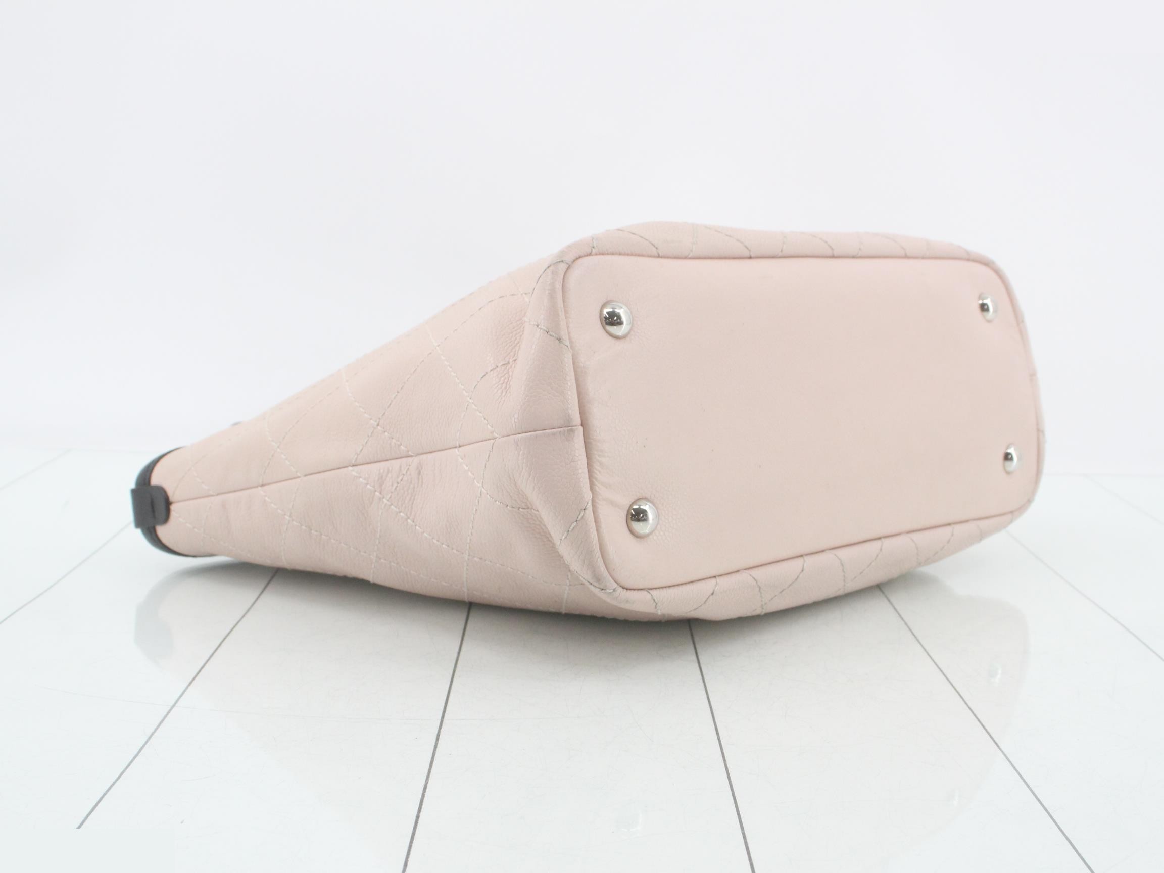 On the Road Caviar Skin Tote Bag with Pouch — view 5