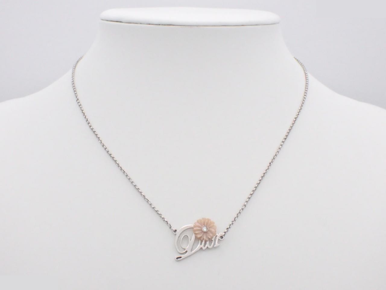 Necklace with CD logo; chain approximately 42cm long. — view 3
