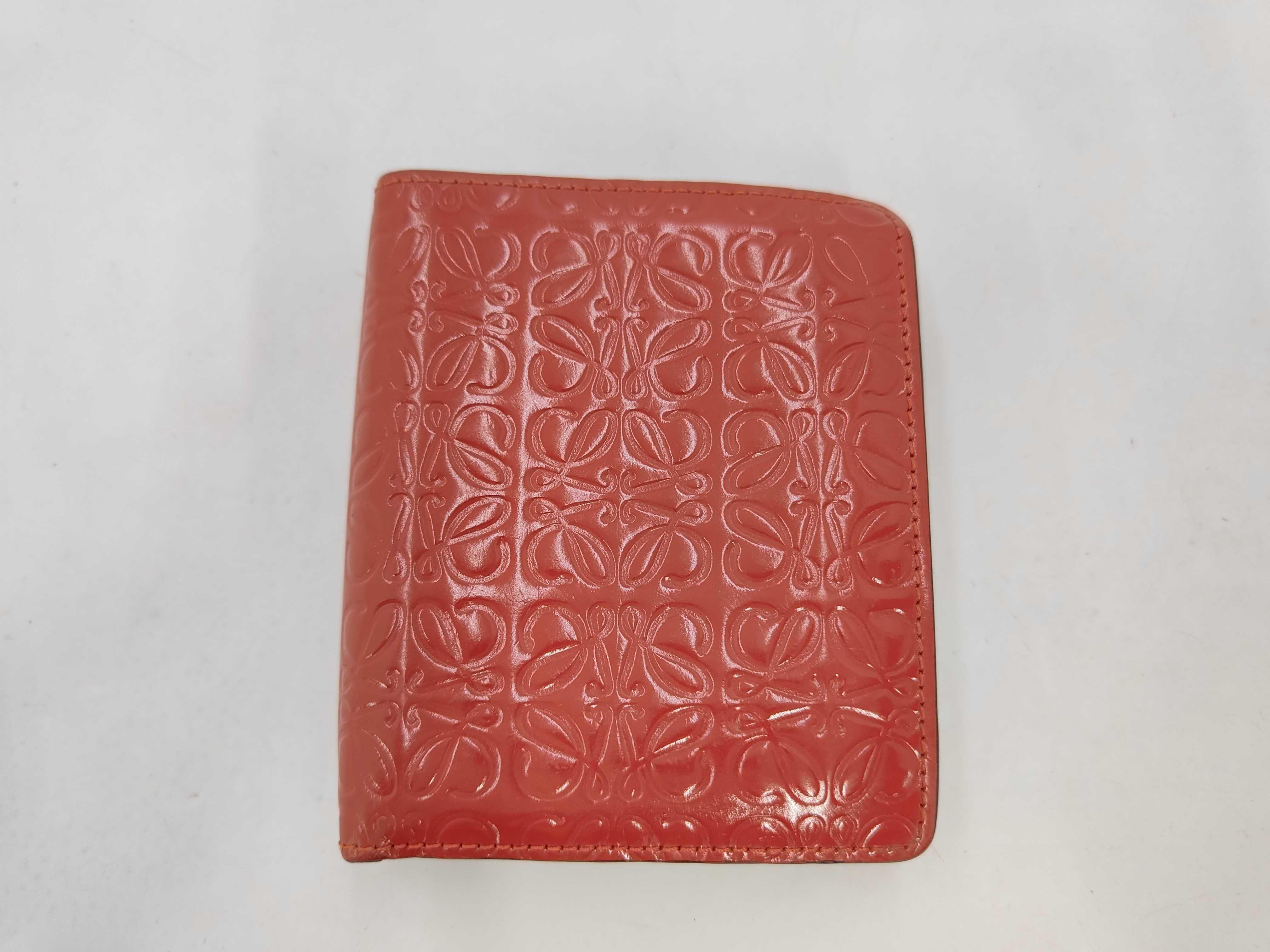 Leather Repeat Anagram Compact Wallet