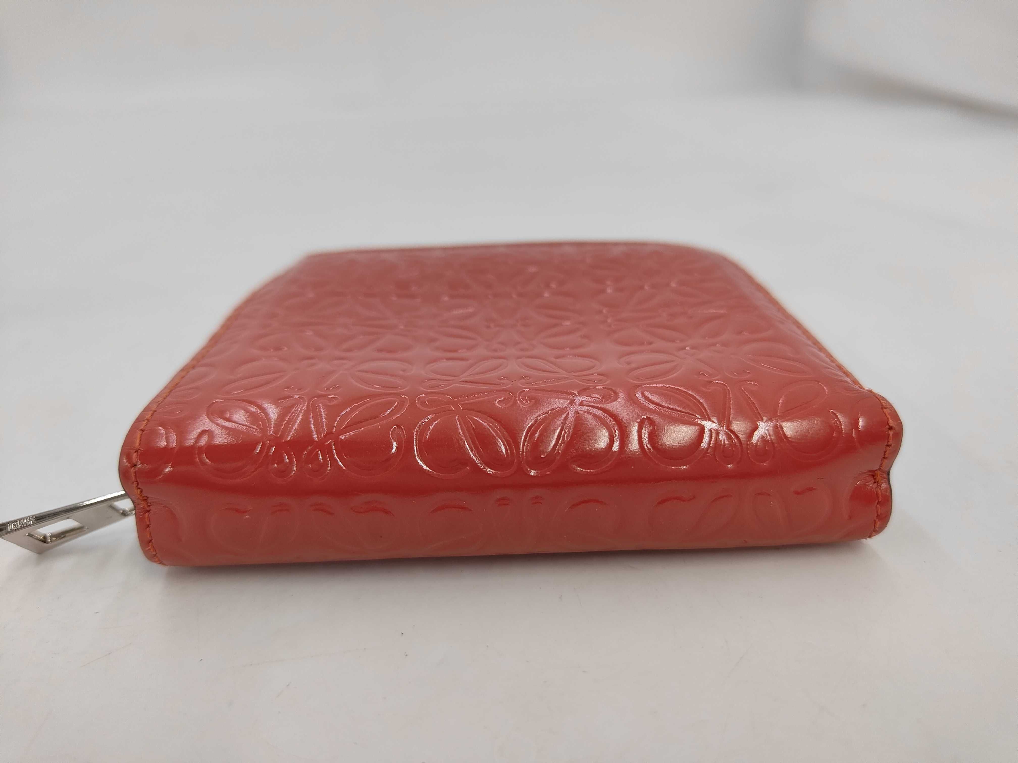 Leather Repeat Anagram Compact Wallet — view 7