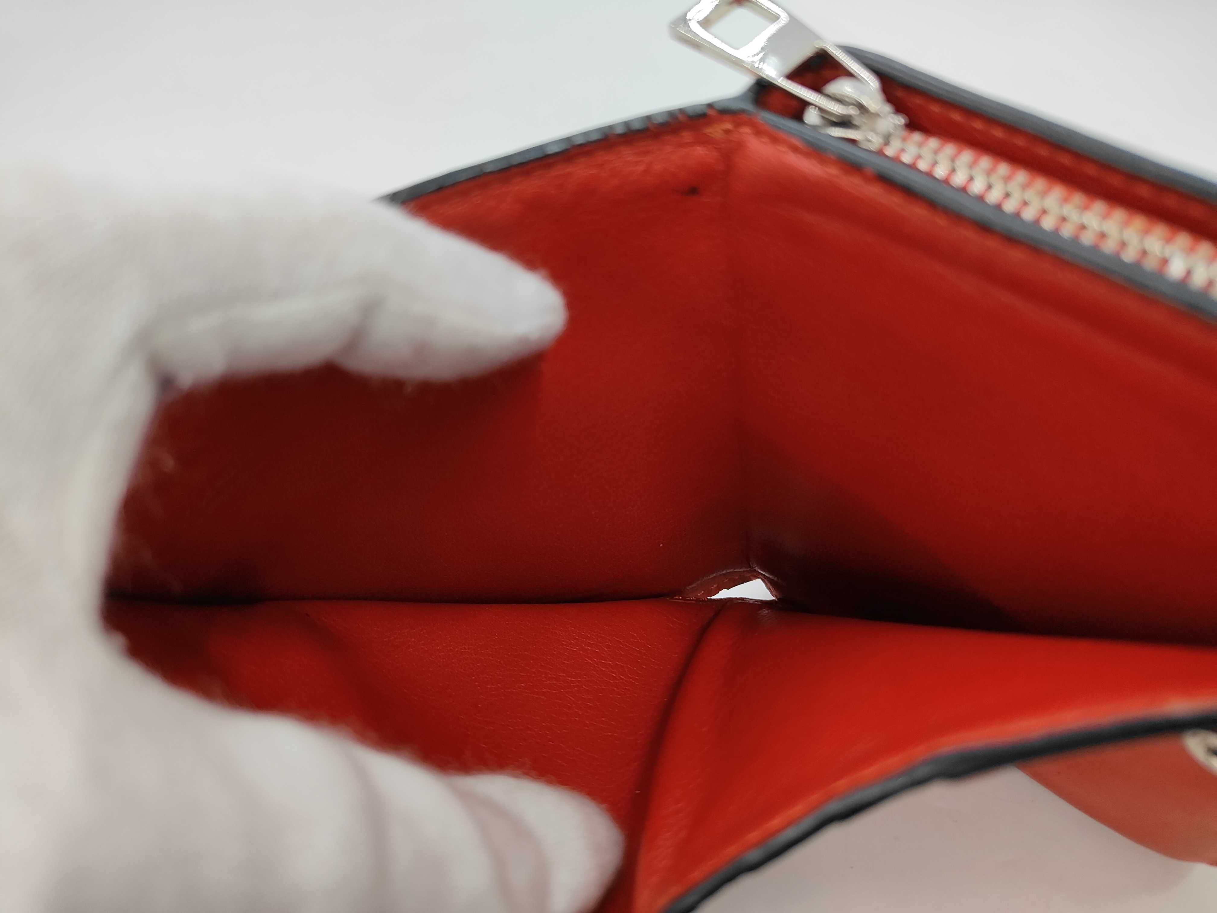 Leather Repeat Anagram Compact Wallet — view 9
