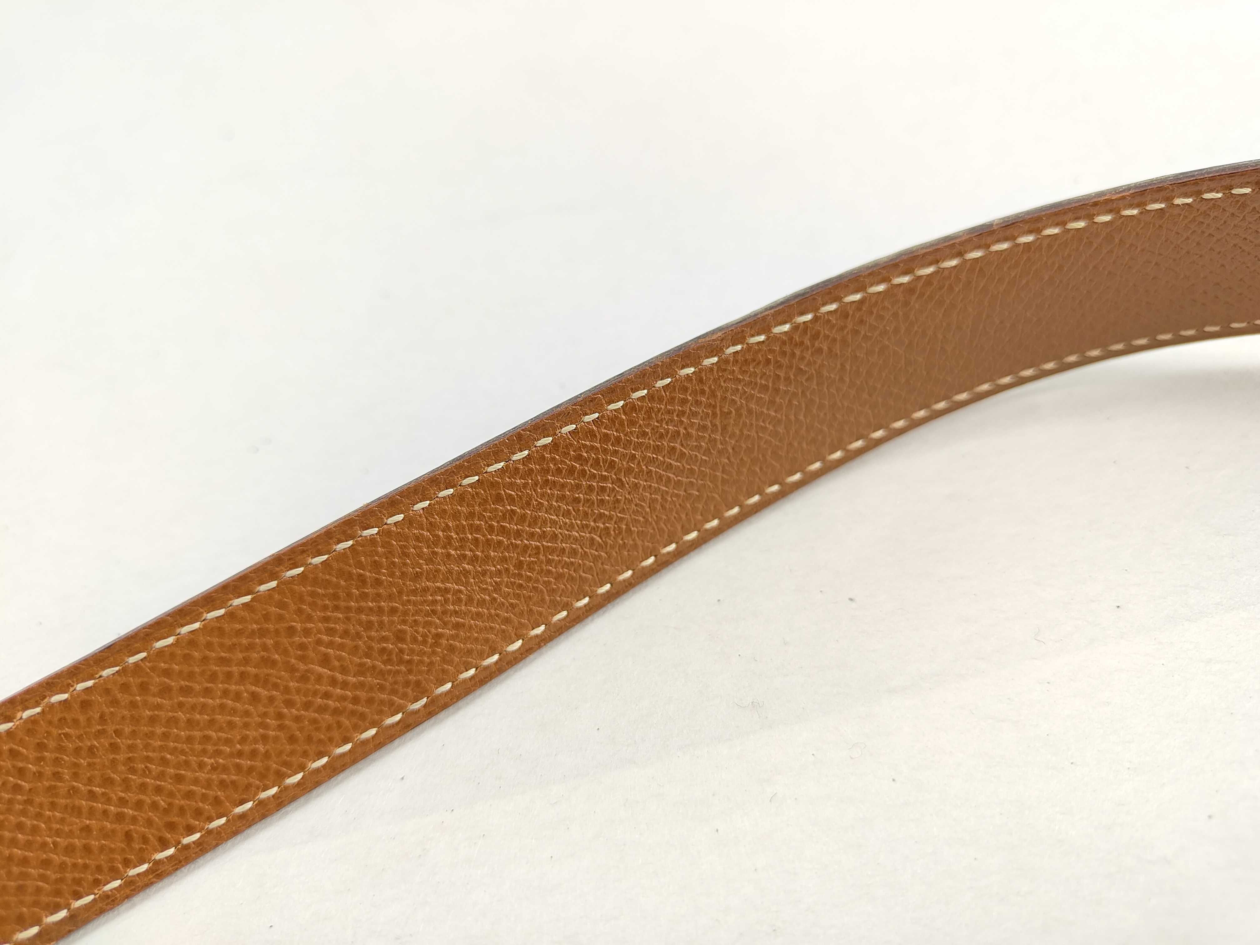 Mini Constance H Belt Z: Belt Black x Gold Belt — view 9