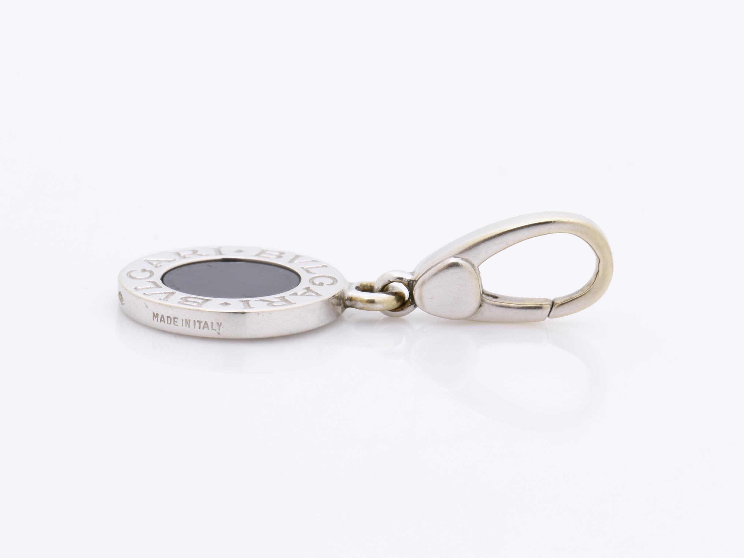 750WG Bulgari pendant top, 3.8g, onyx — view 5
