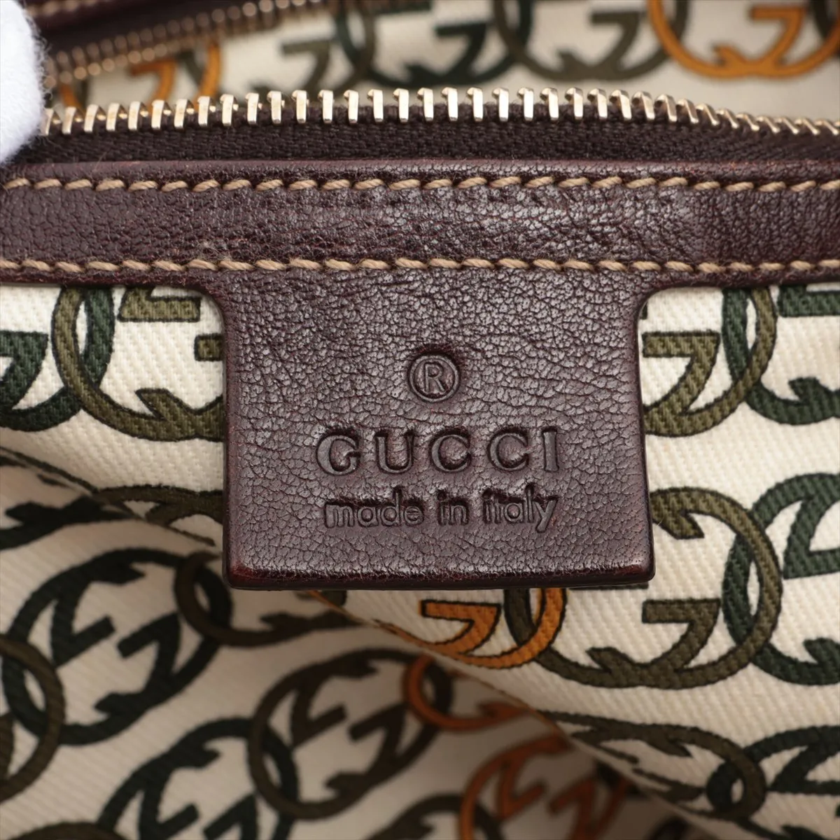 fur x leather shoulder bag brown 137621 — view 9
