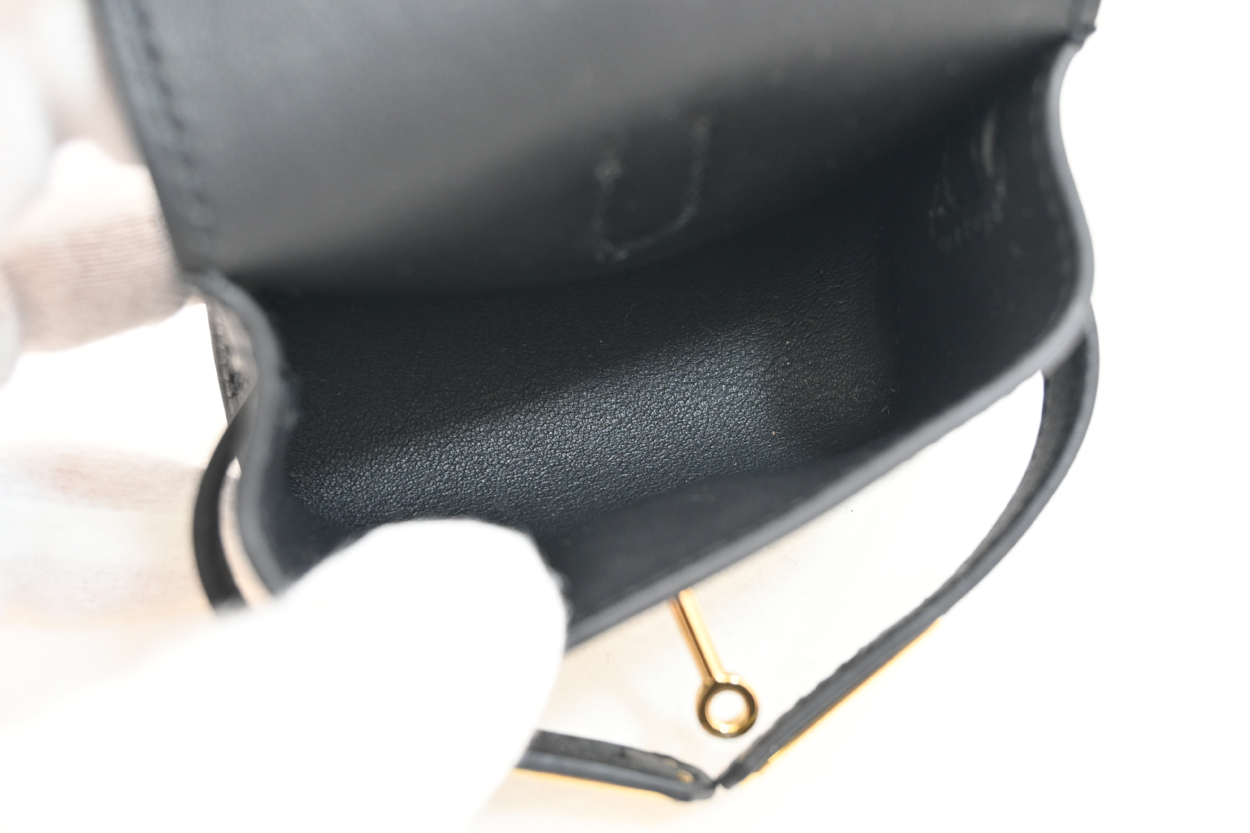Kelly Festival Charm, Black with Gold Hardware, Swift Leather, Other Accessories — view 8