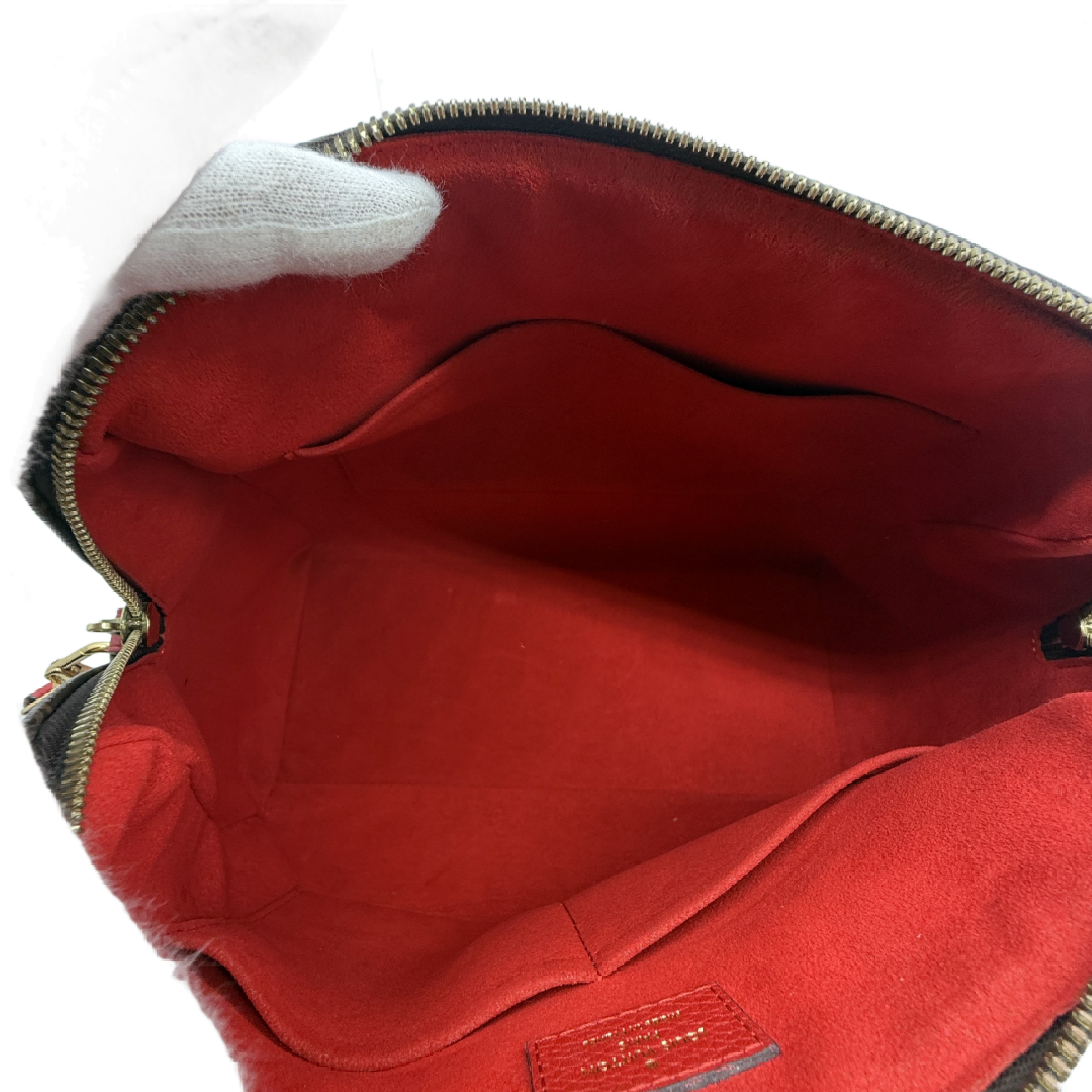 Monogram Estrella NM 2-Way Tote Bag Handbag Brown x Red Gold Hardware Shoulder Bag — view 13