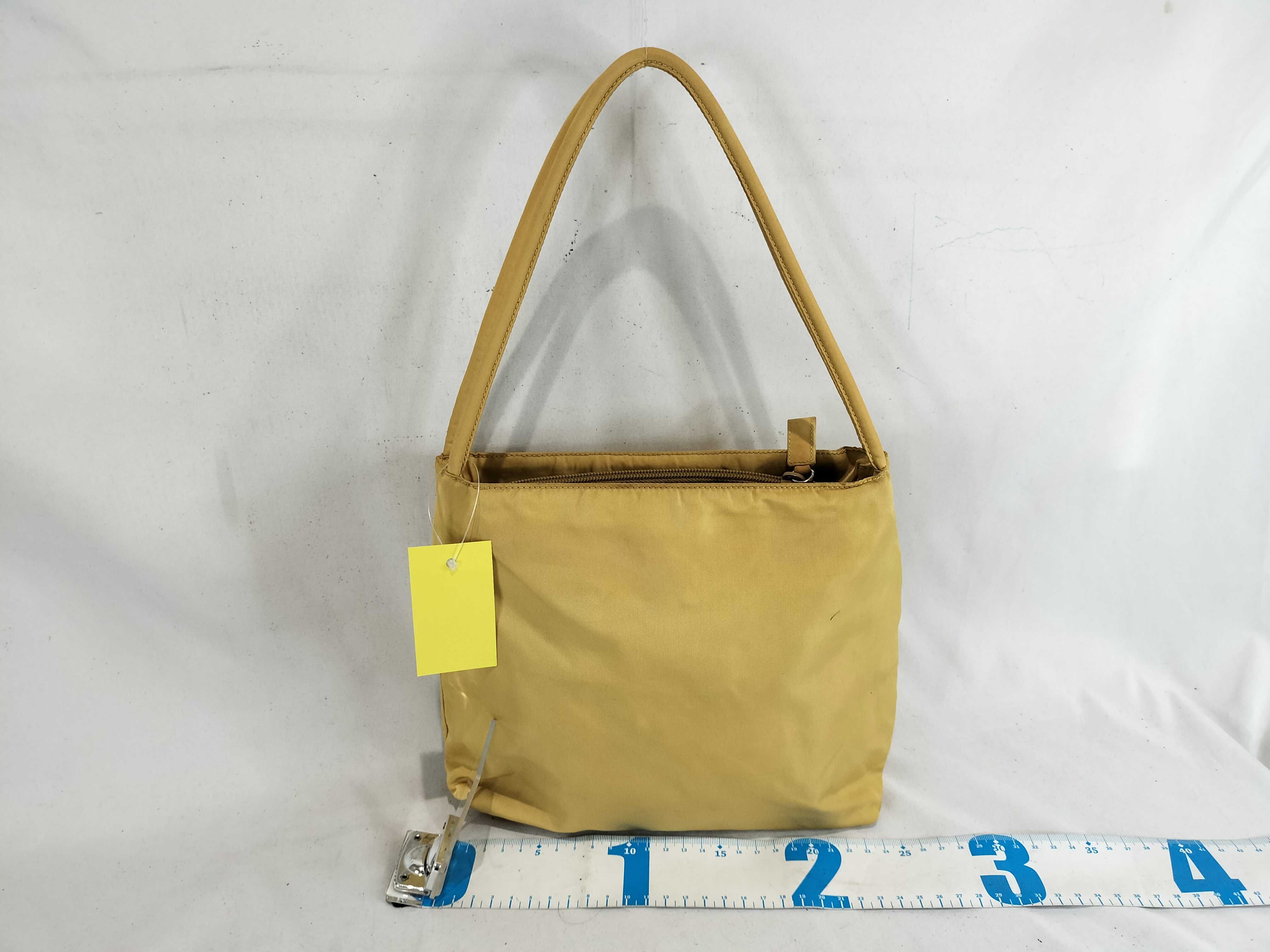 Nylon Tote Bag with Triangle Logo - Handbag — view 3