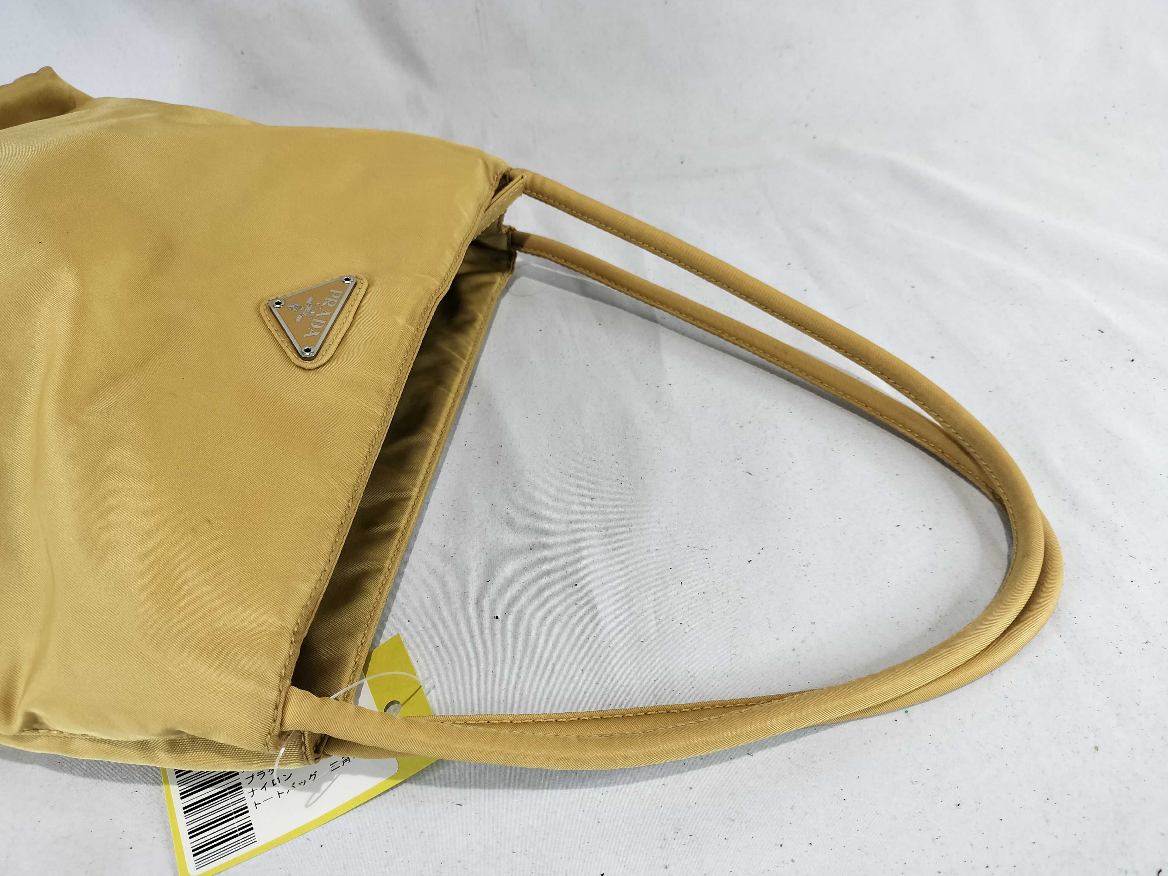 Nylon Tote Bag with Triangle Logo - Handbag — view 4