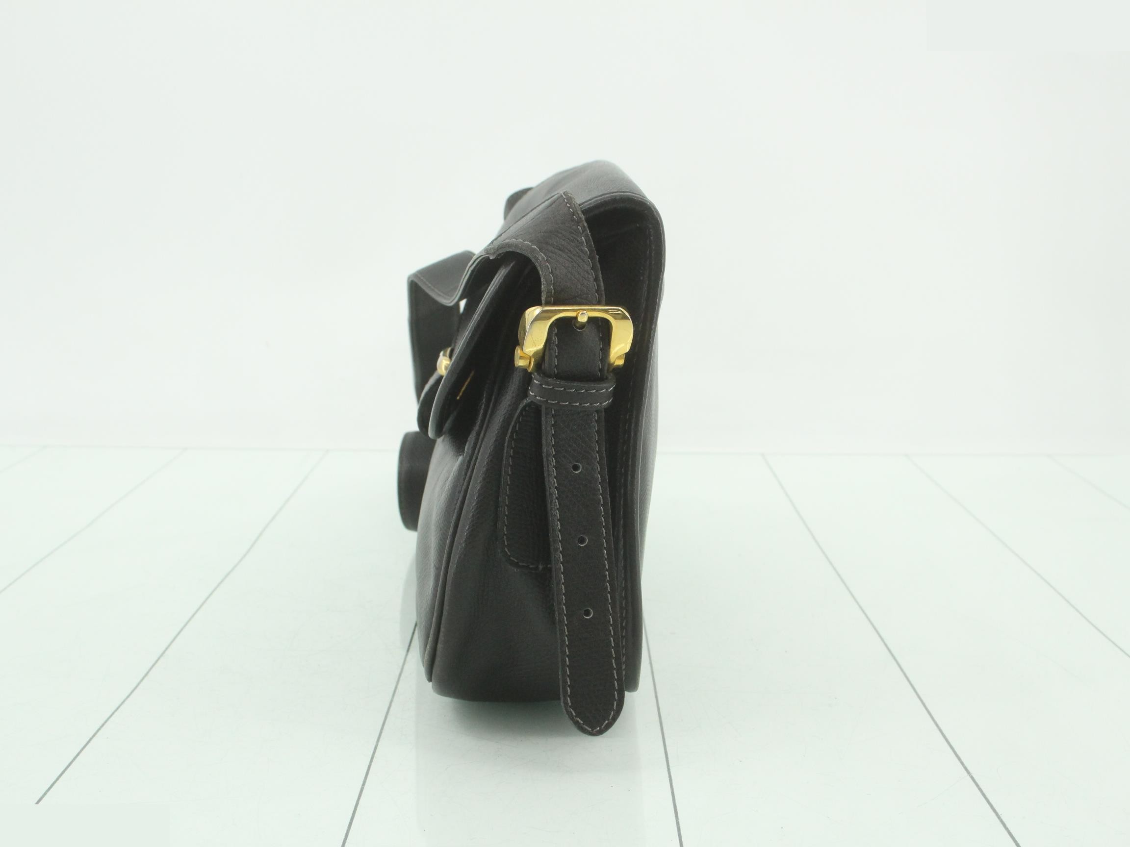 Leather Anagram Shoulder Bag — view 3