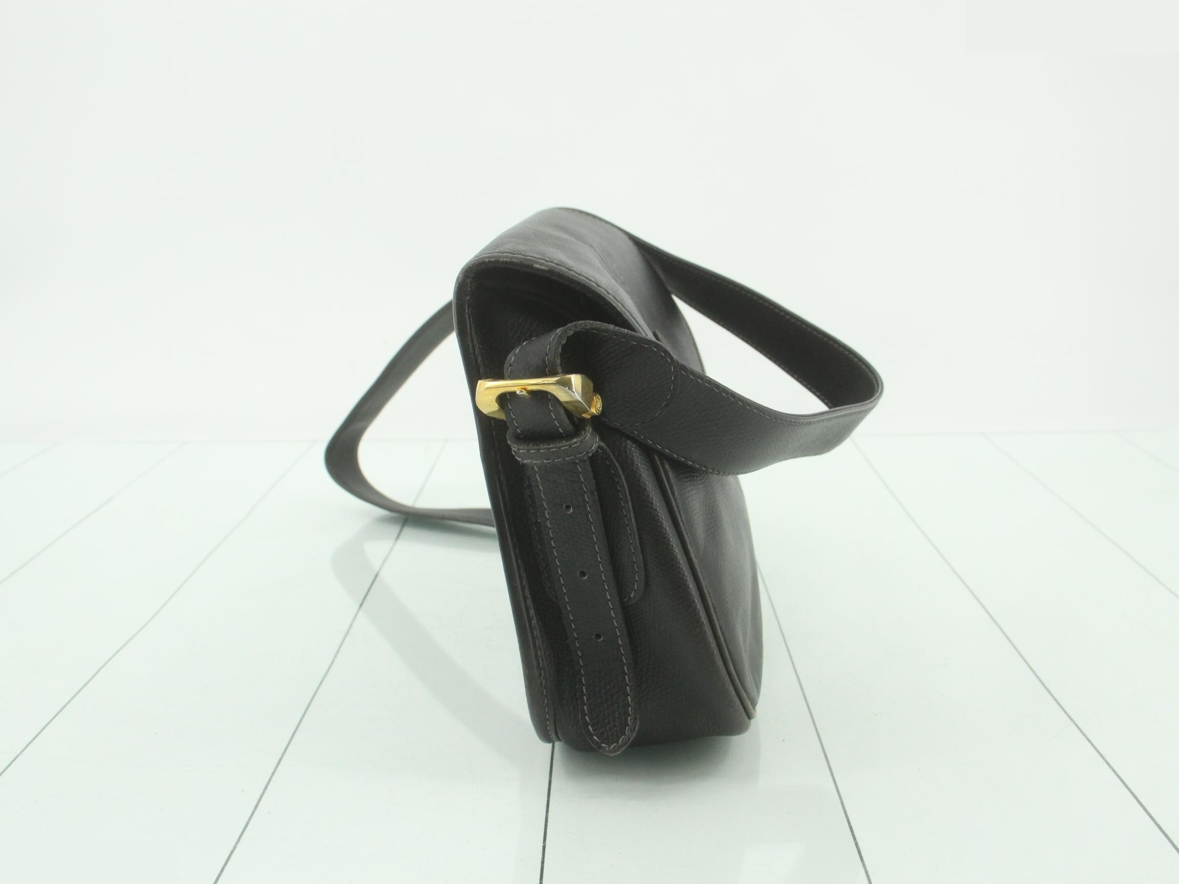 Leather Anagram Shoulder Bag — view 4