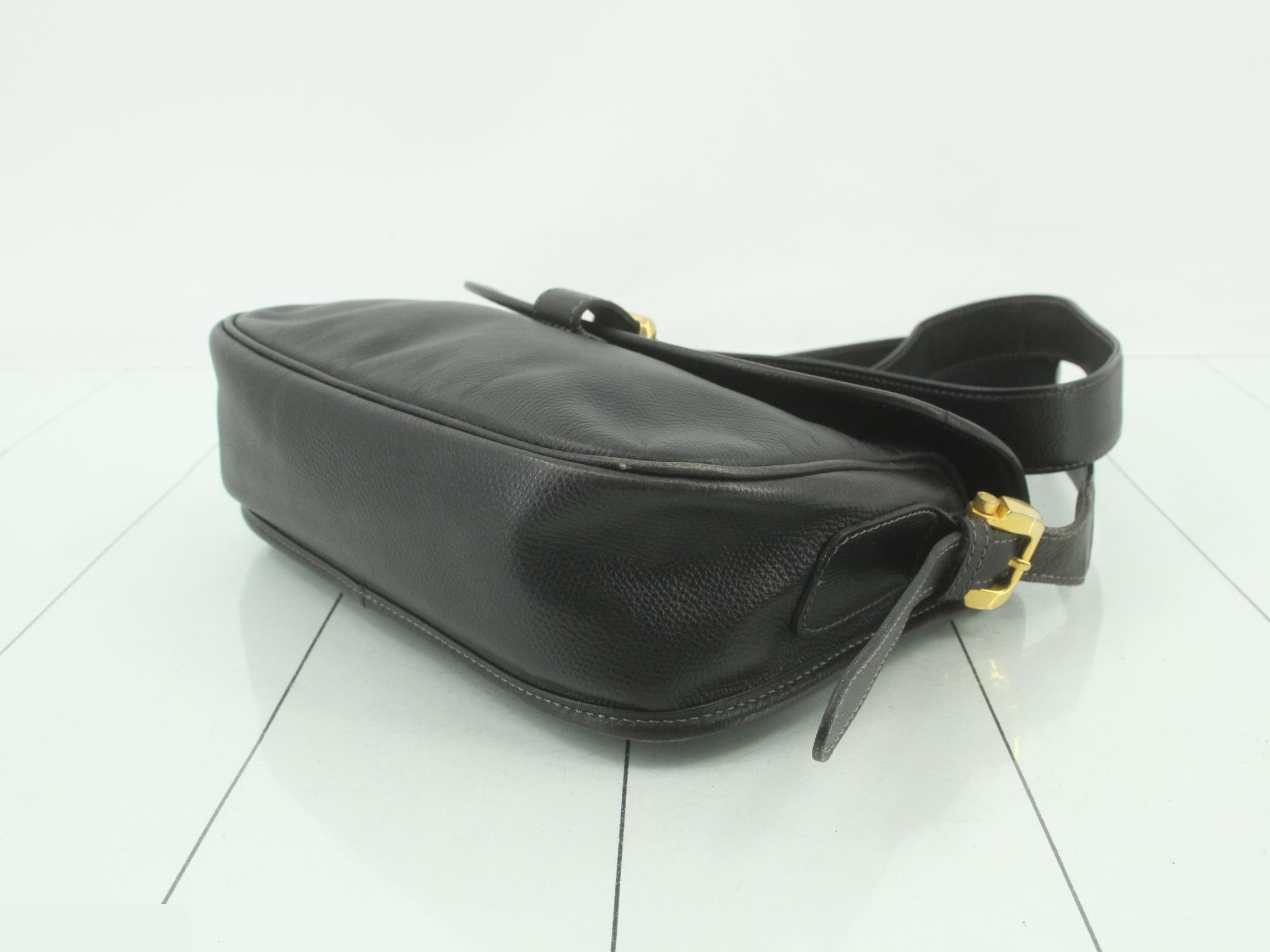Leather Anagram Shoulder Bag — view 6