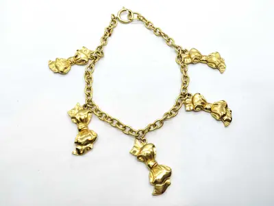 Ribbon Five-Strand Necklace/GP Necklace